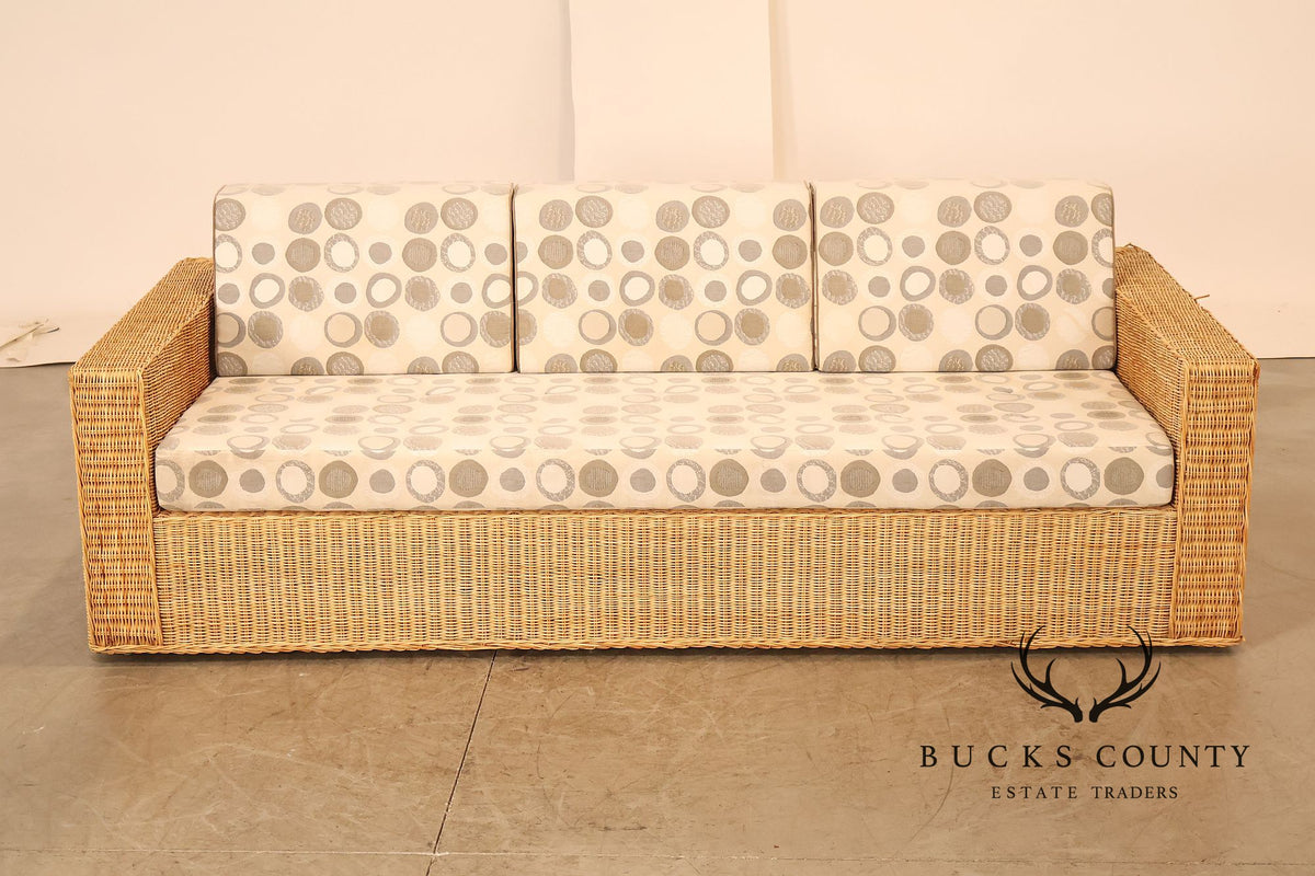 Gunther Lambert Wicker Sofa