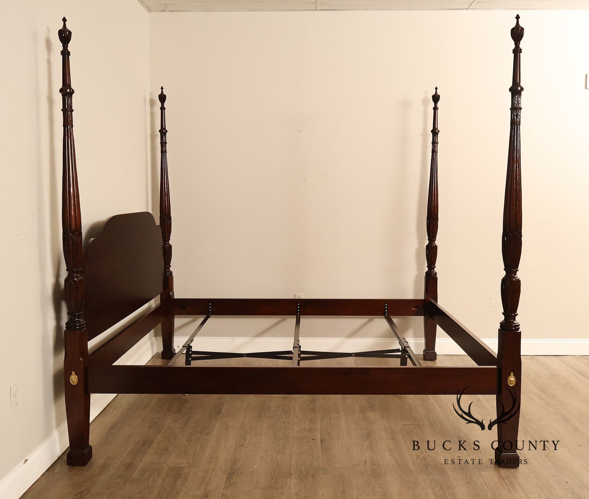 Statton King Size Carved Cherry Poster Bed