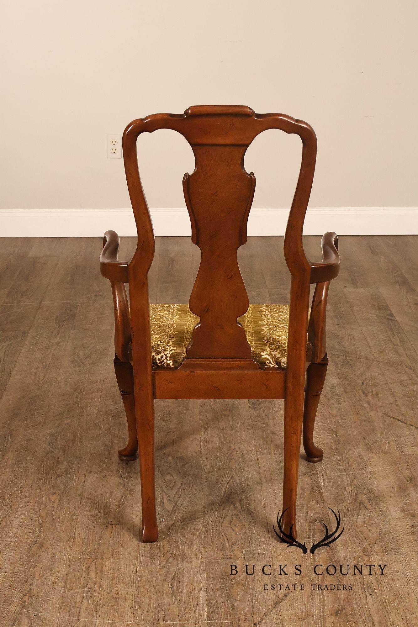 Henredon '18th Century Portfolio' Set Of Six Walnut Dining Chairs