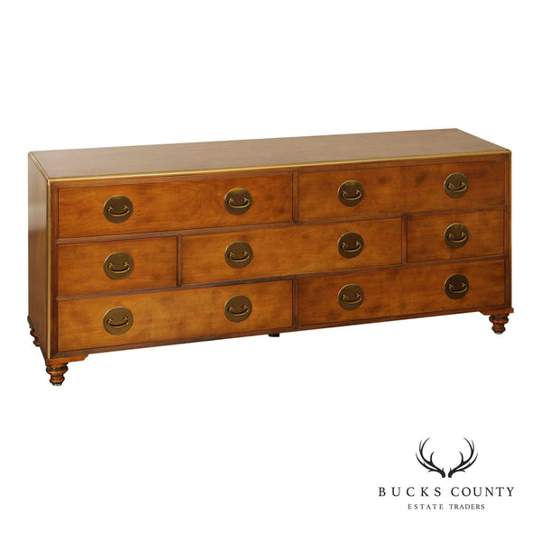 Baker Asian Style Walnut Chest of Drawers