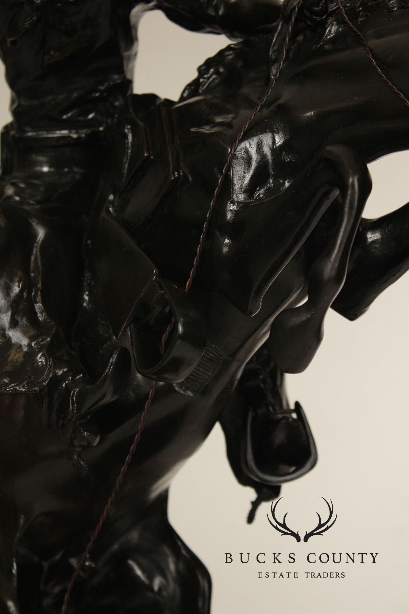Frederic Remington Bronze Statue, 'Bronco Buster'