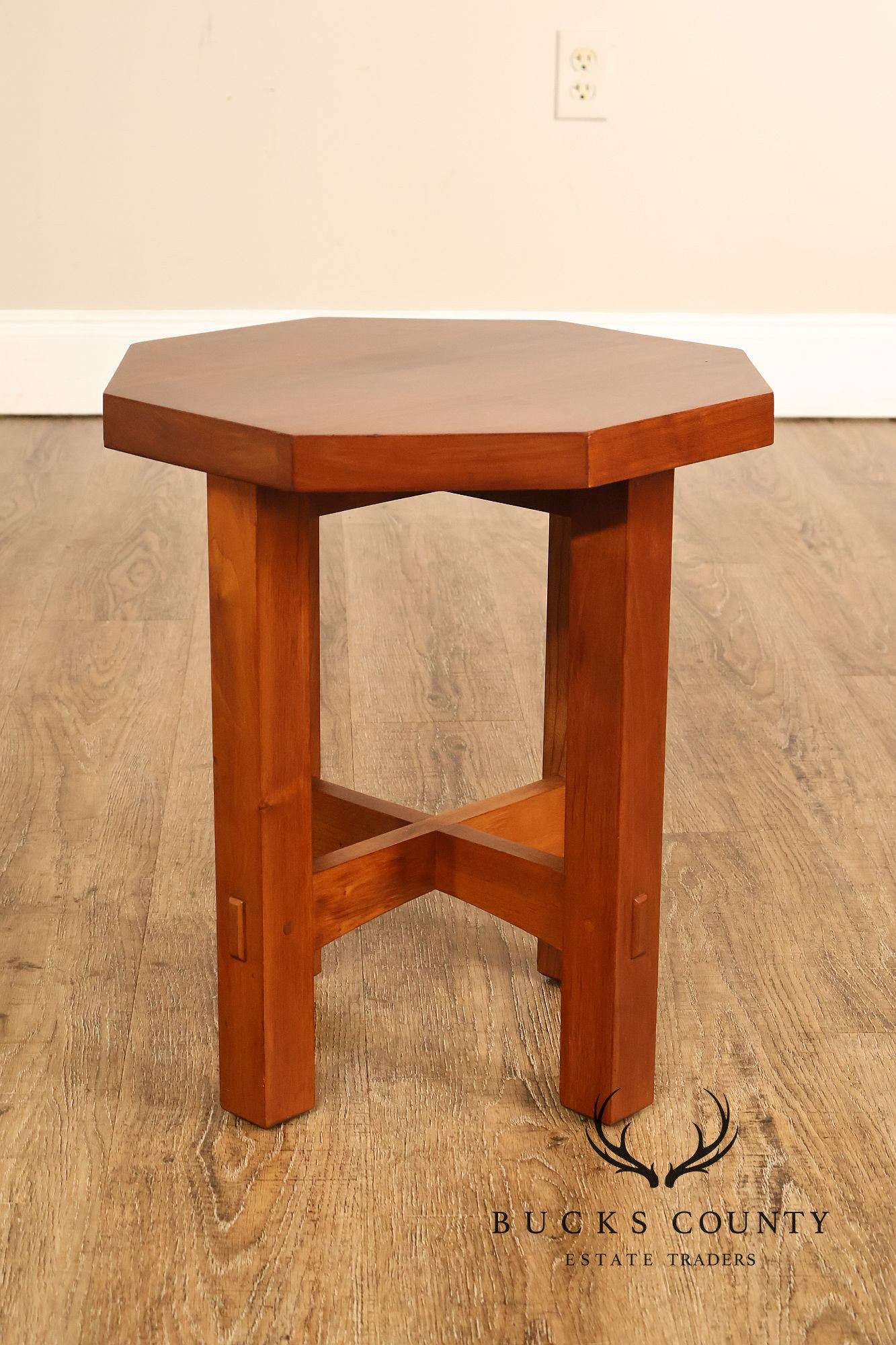 Stickley Mission Collection Cherry Octagonal Tabouret