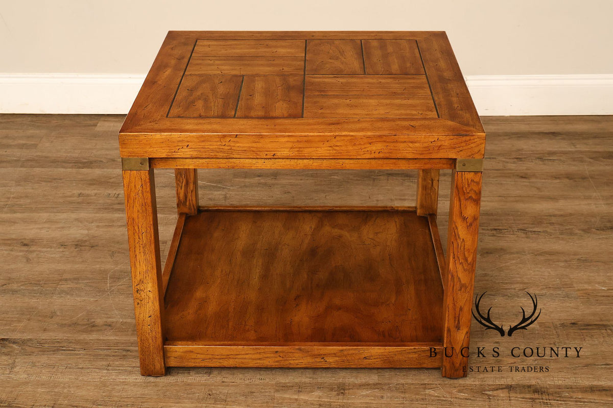 Drexel Heritage Campaign Style End Table