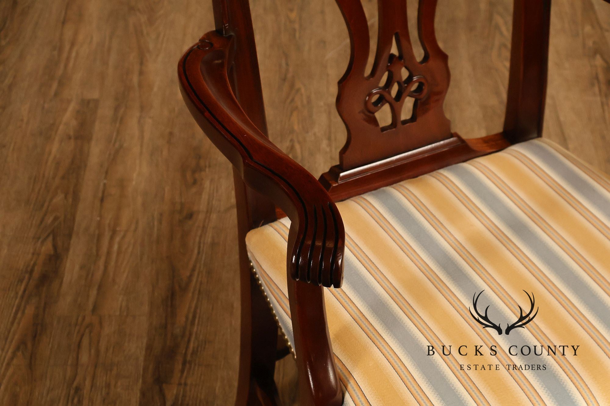 Chippendale Style Set of Eight Mahogany Dining Chairs