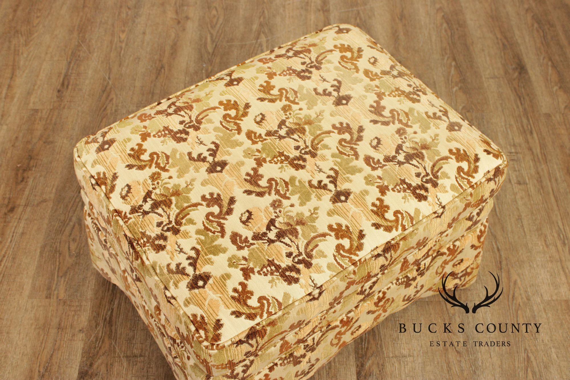 Sherrill Furniture Pair of Swivel Rocking Armchairs & Ottoman