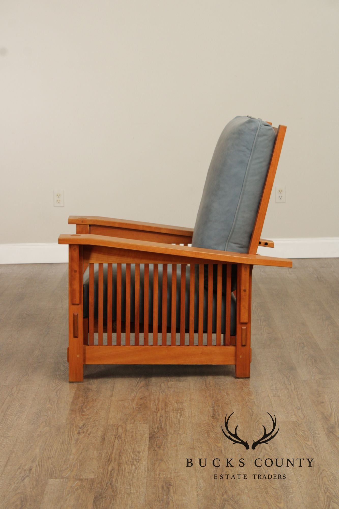 Stickley Mission Collection Cherry Spindle Morris Chair