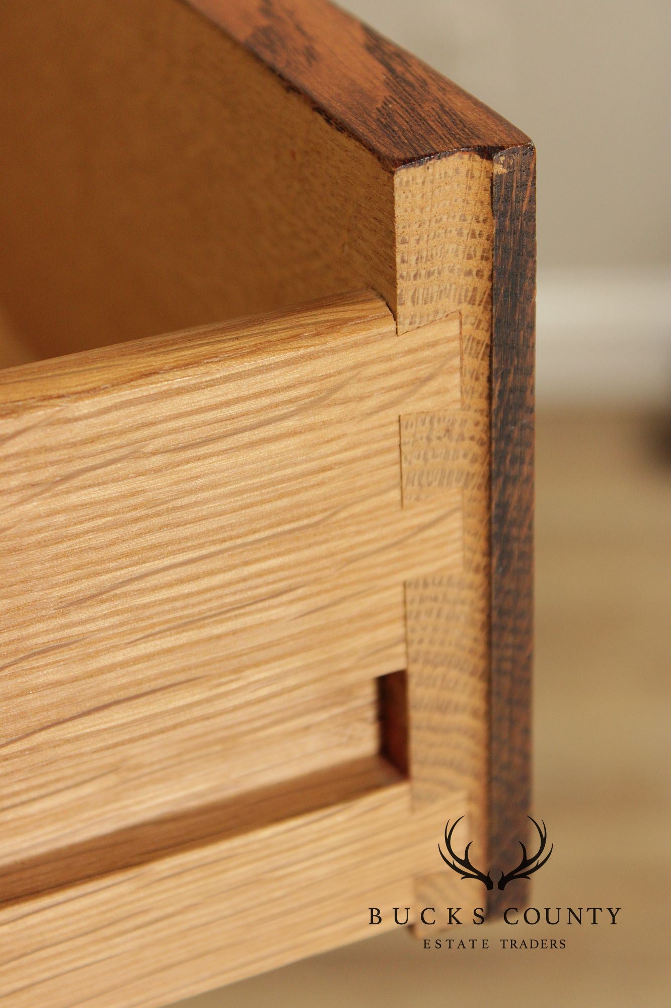 Stickley Mission Collection Oak Tall Chest Of Drawers