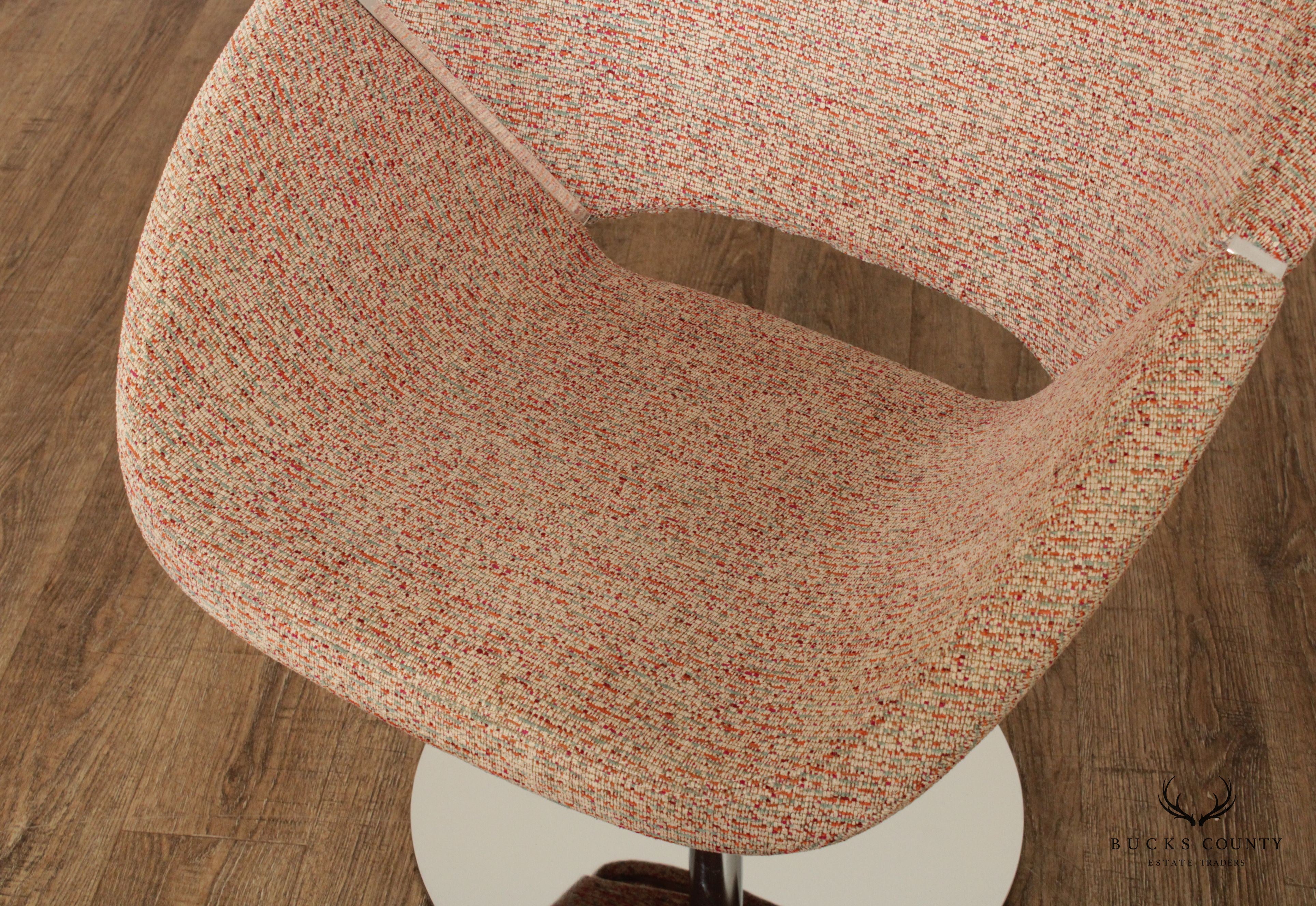 Davis Mid Century Modern Style Pair of 'Lipse Too' Swivel Lounge Chairs