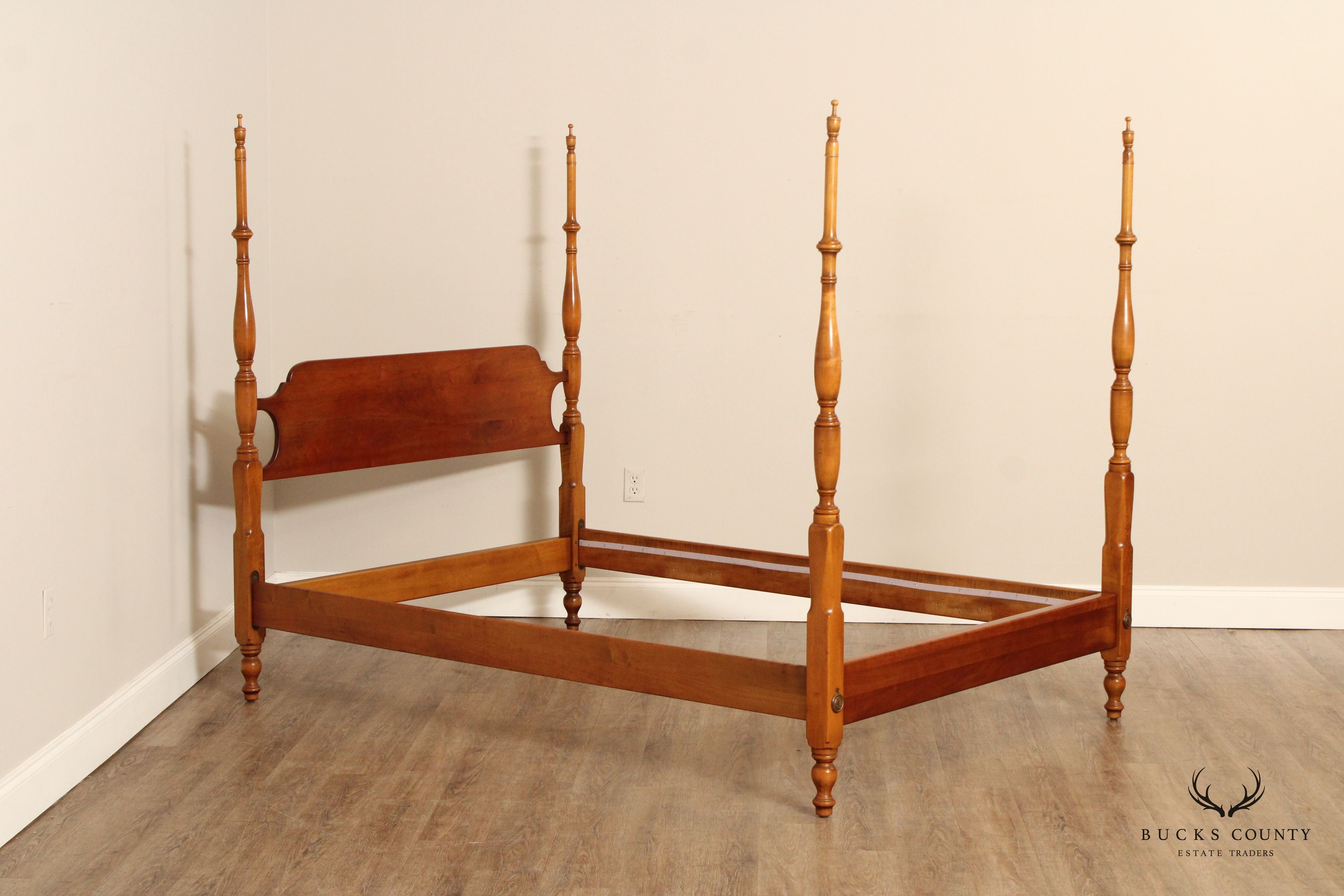 L. & J.G. Stickley Vintage Cherry Full-Size Poster Bed