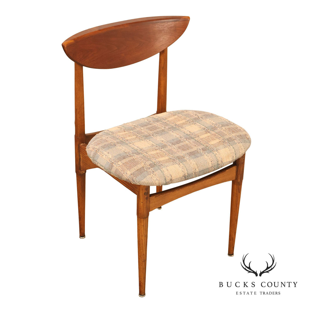 Lane Perception Mid Century Modern Walnut Side Chair