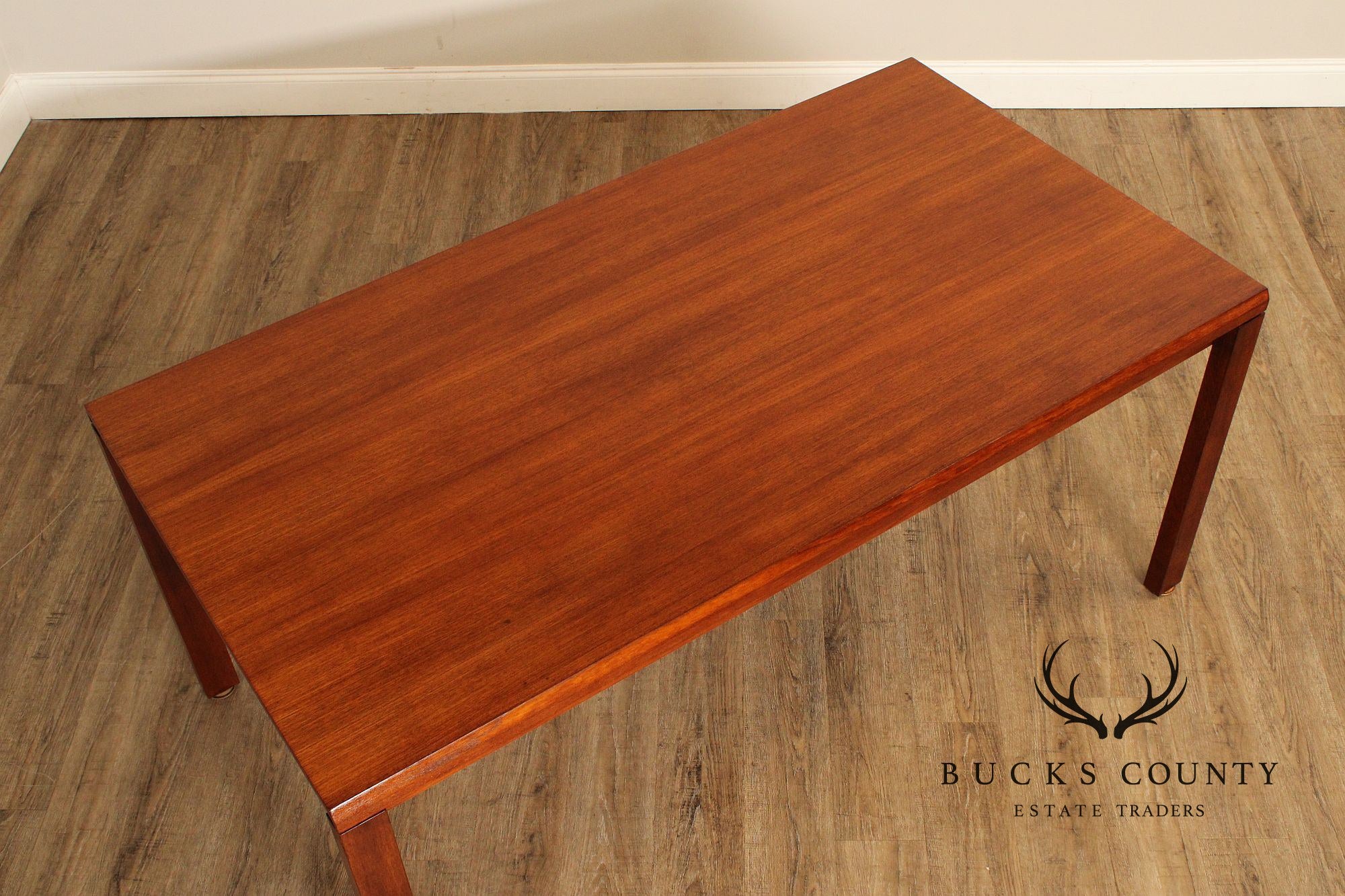 Moreddi Danish Modern Teak Draw-Leaf Dining Table