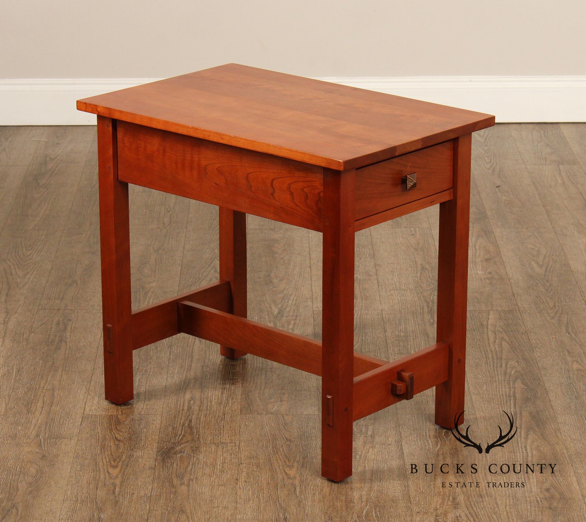 Stickley Mission Collection Cherry End Table with Drawer