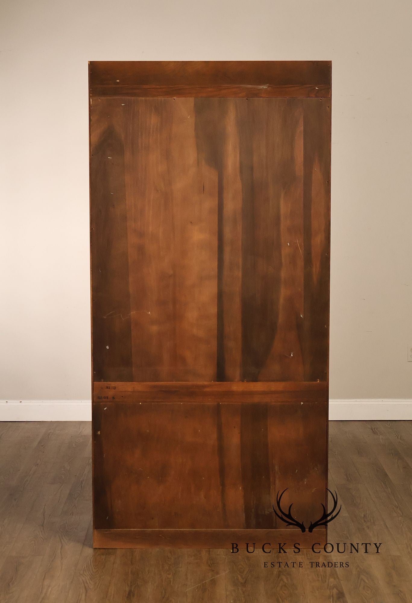 Henredon Scene One Campaign Style Walnut Armoire Chest
