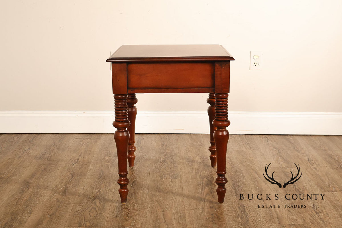 Ethan Allen British Classics Maple And Birch One Drawer End Table