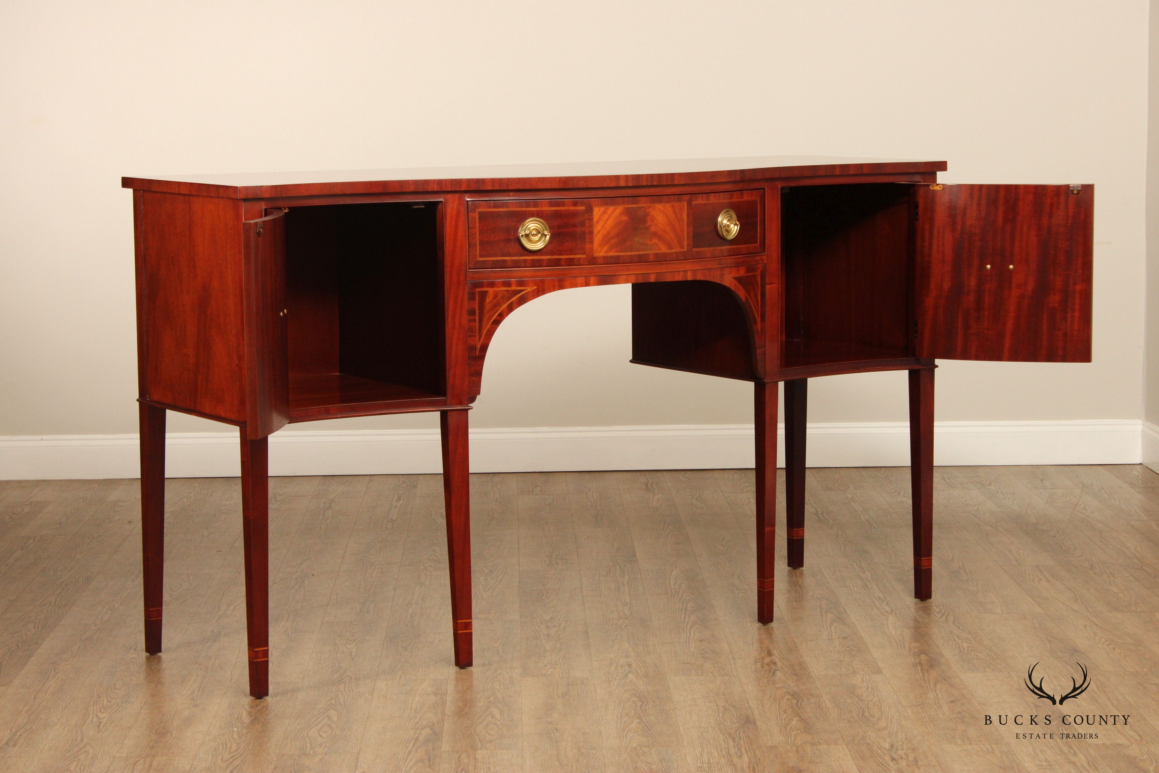 Baker Federal Style Mahogany Inlaid Sideboard