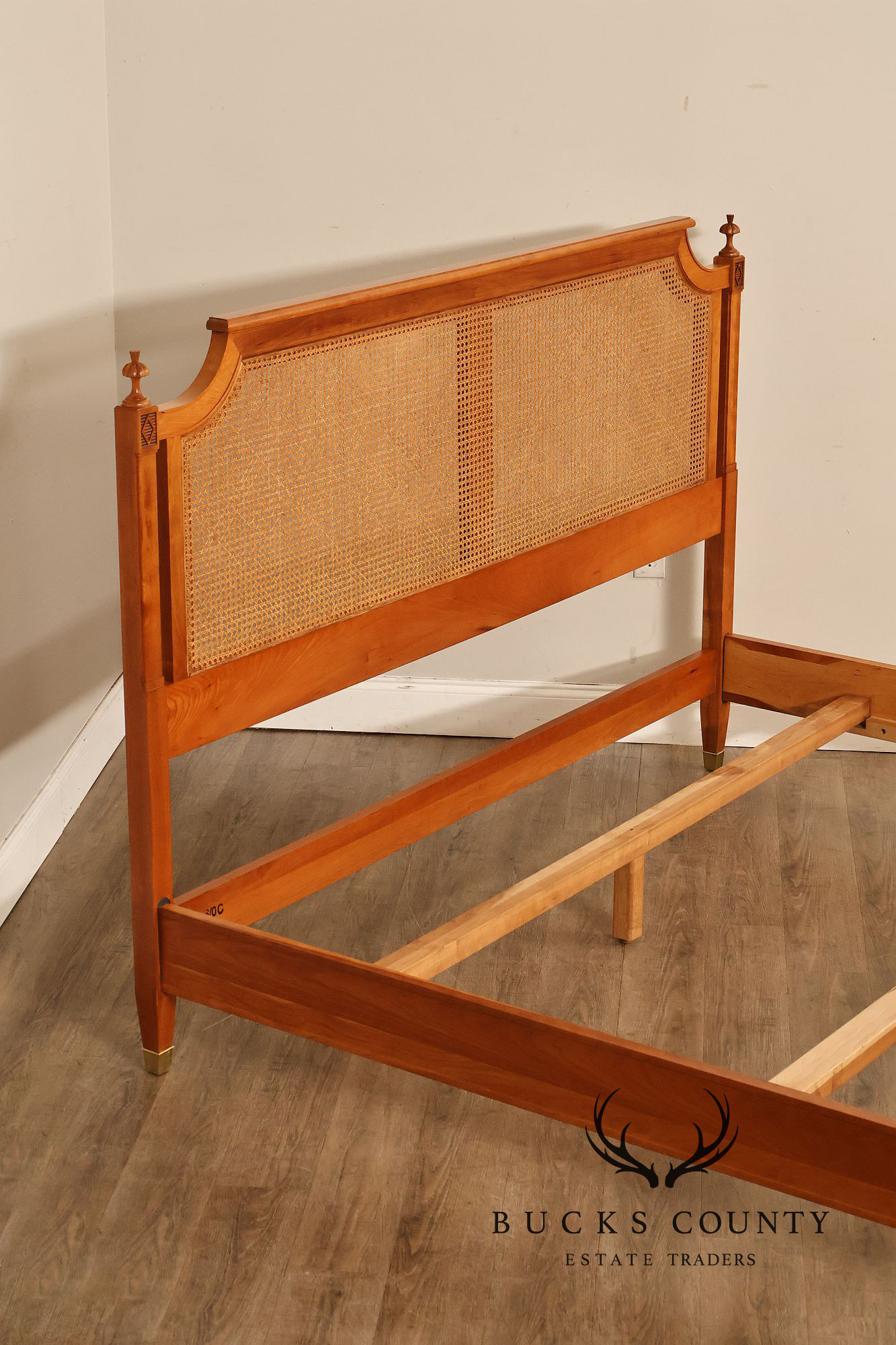 Stickley French Directoire Style Cherry And Cane California King Bed