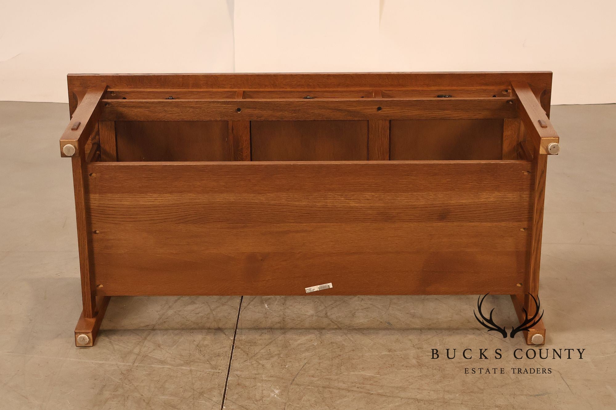 Stickley Mission Collection Oak Coffee Table With Drawers