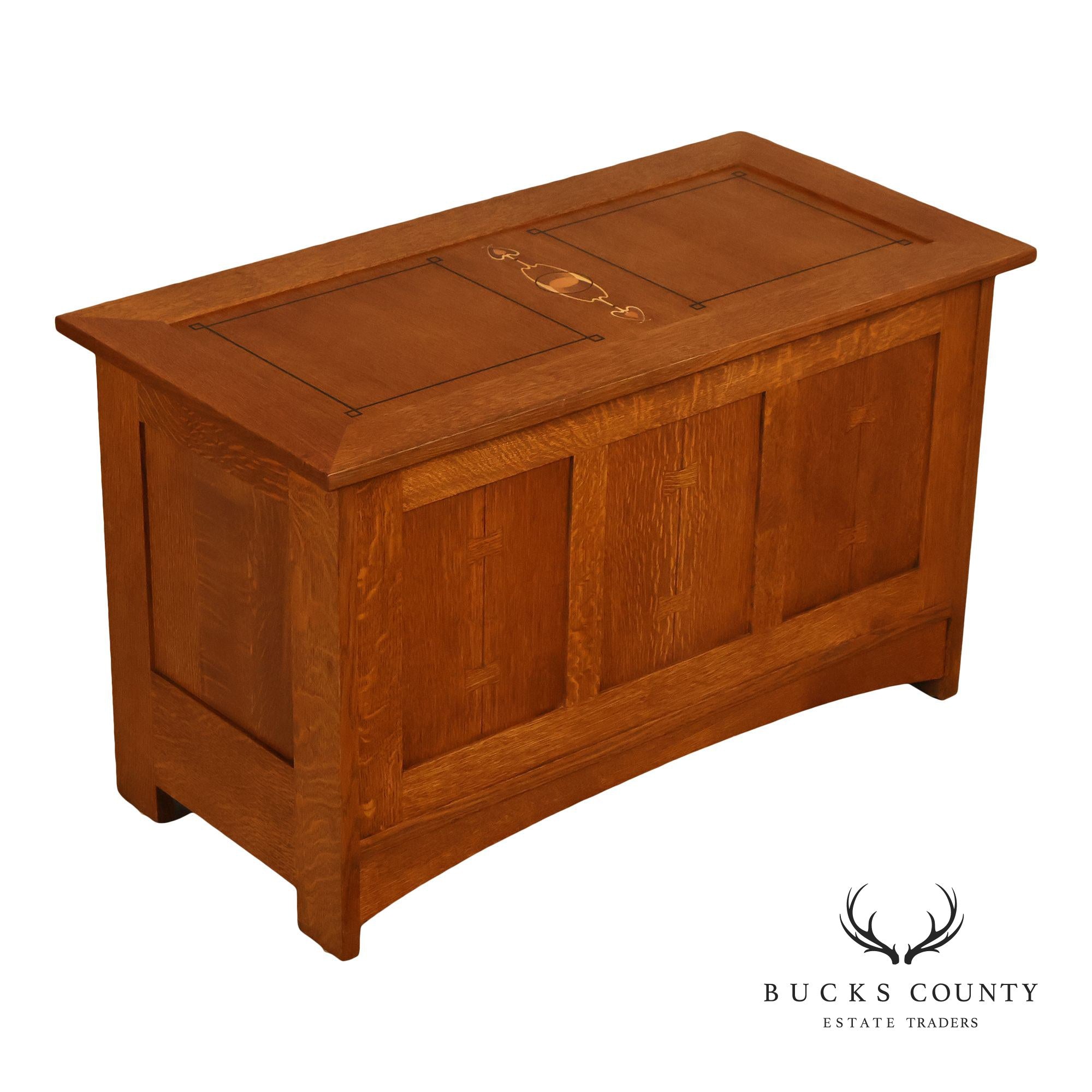 Stickley Harvey Ellis Mission Large Oak Blanket Chest