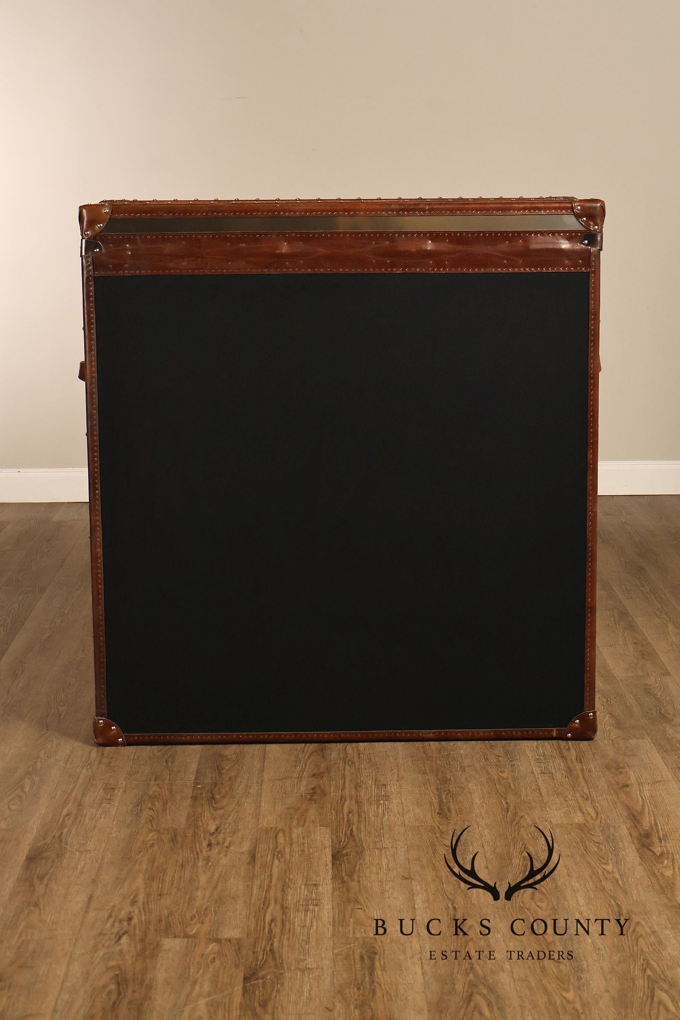 Restoration Hardware 'Mayfair' Steel and Leather Chest of Drawers