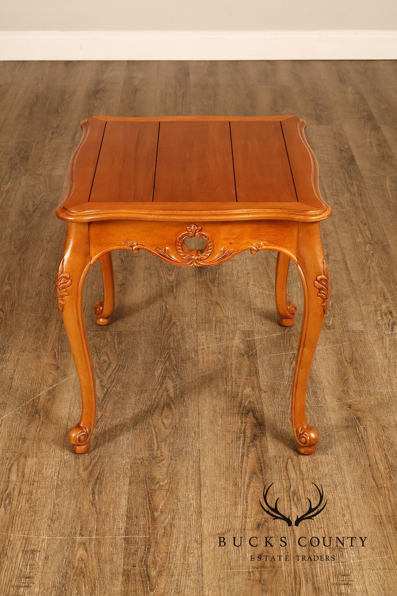 Ethan Allen Legacy Collection French Louis XV Style Pair Of End Tables