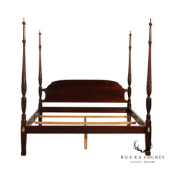 Stickley Solid Mahogany King Size Poster Bed