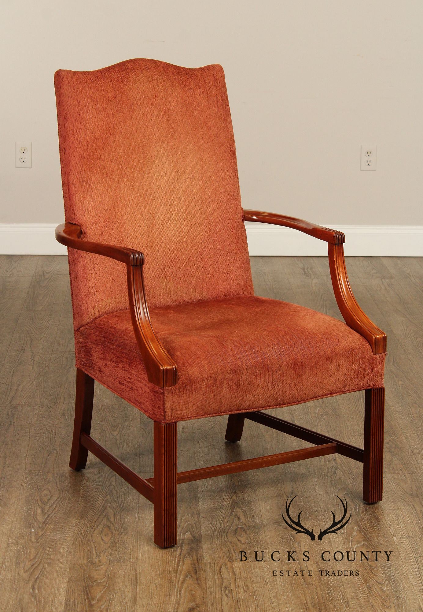 Councill Carved Mahogany Martha Washington Chair