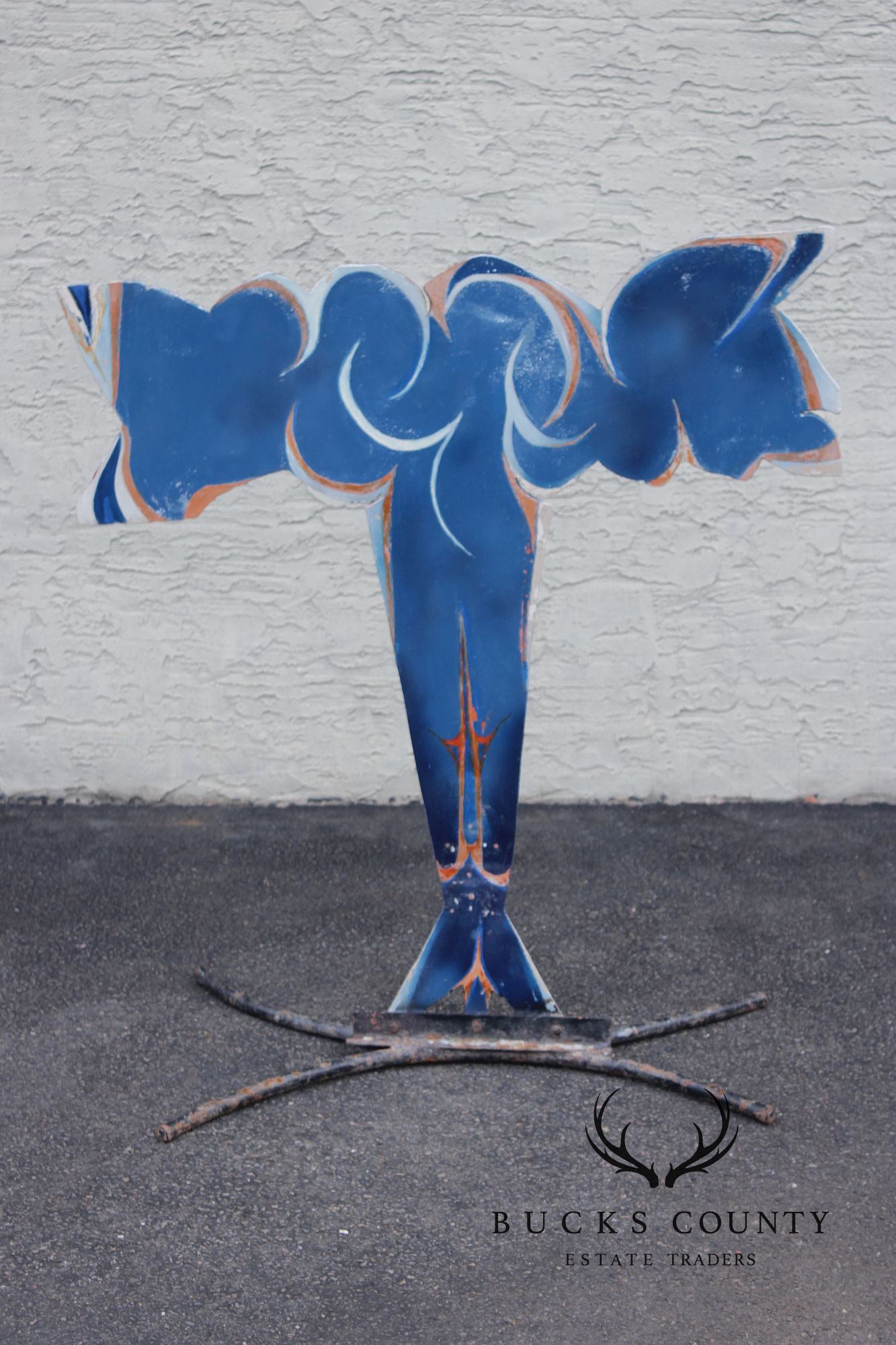 Raymond Rocklin Painted Metal Abstract Sculpture