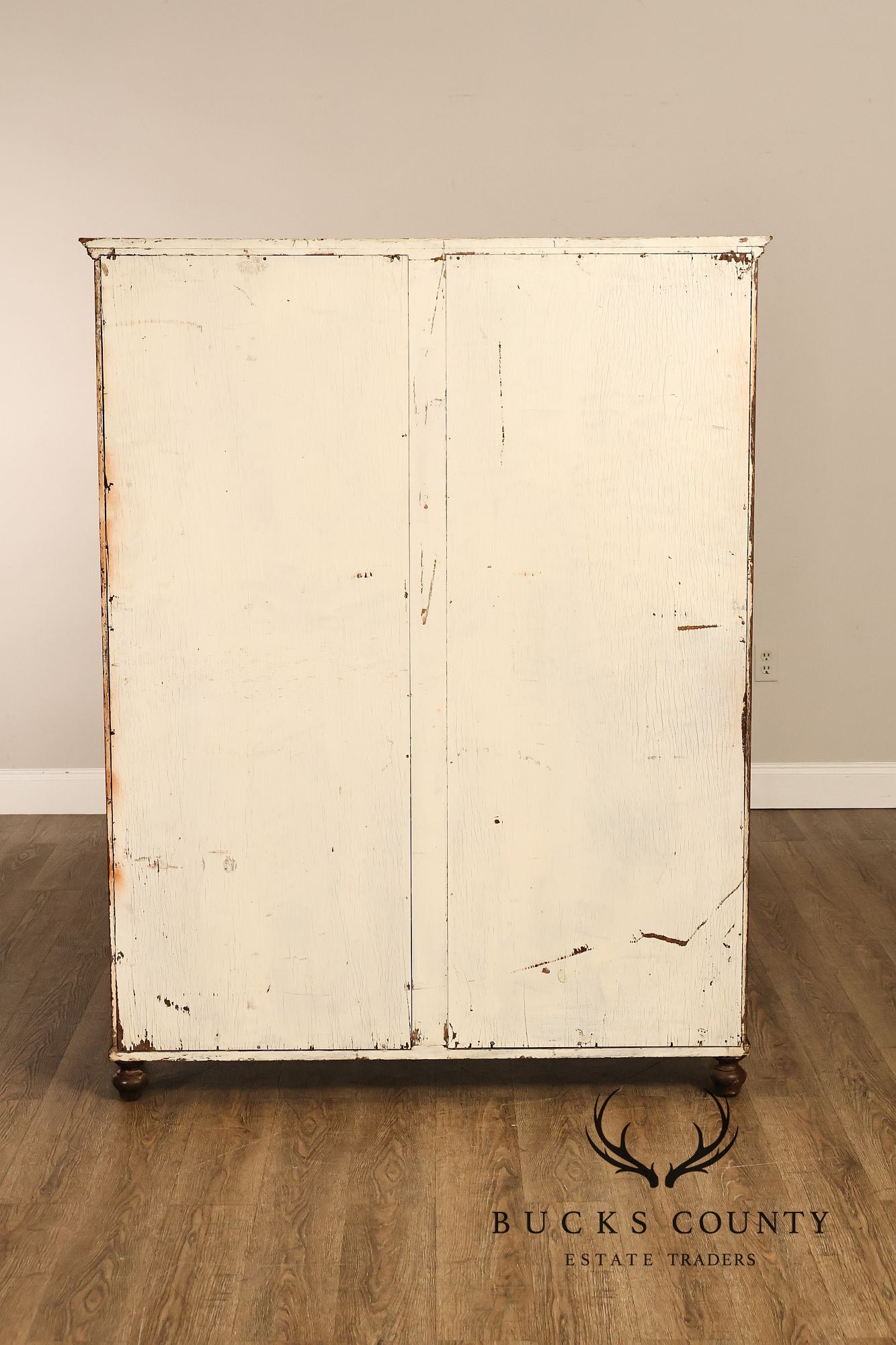 Arts and Crafts Antique Oak and Leaded Glass Bookcase