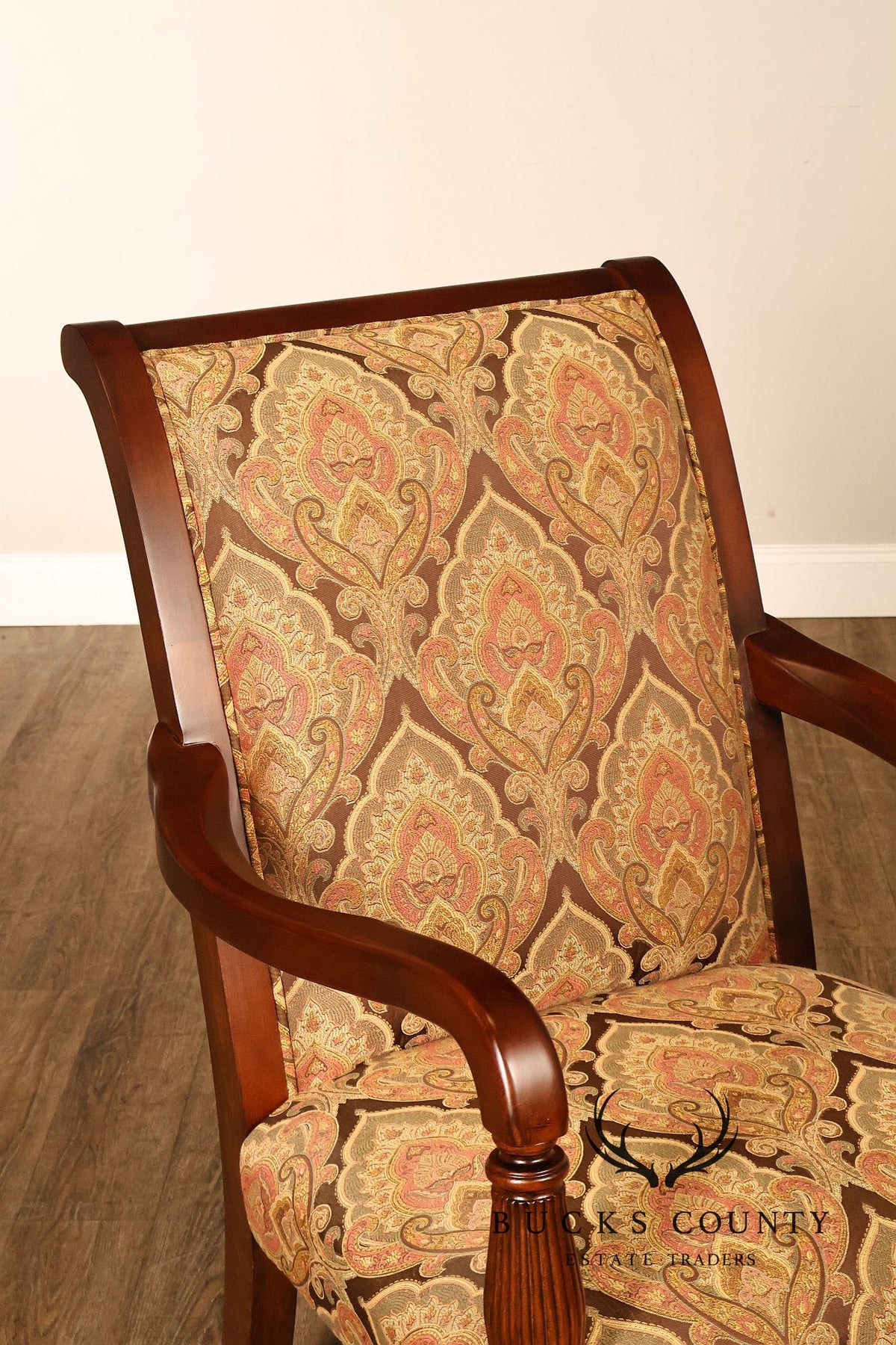 Fairfield Regency Style Pair of Open Armchairs