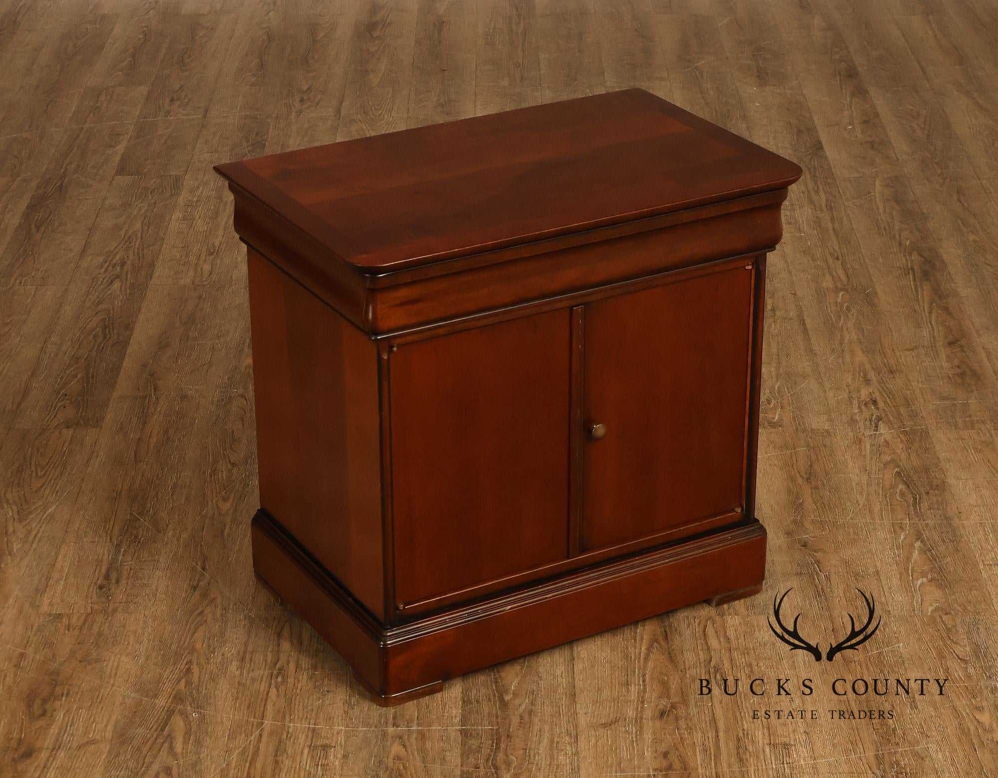 Grange French Louis Philippe Style Cherry Two Door Cabinet Nightstand