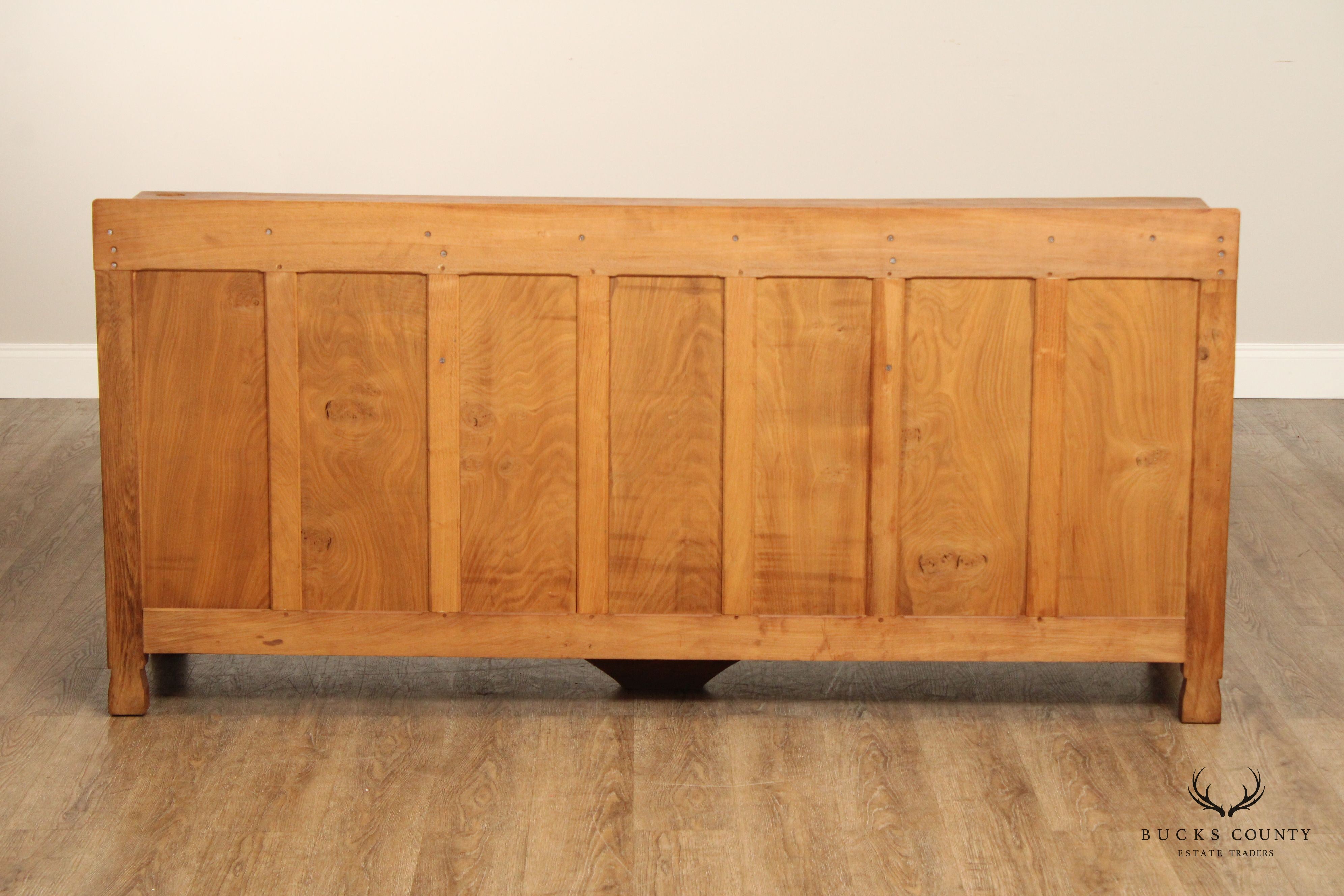 Derek Slater Fishman Arts & Crafts Style Oak Buffet Sideboard