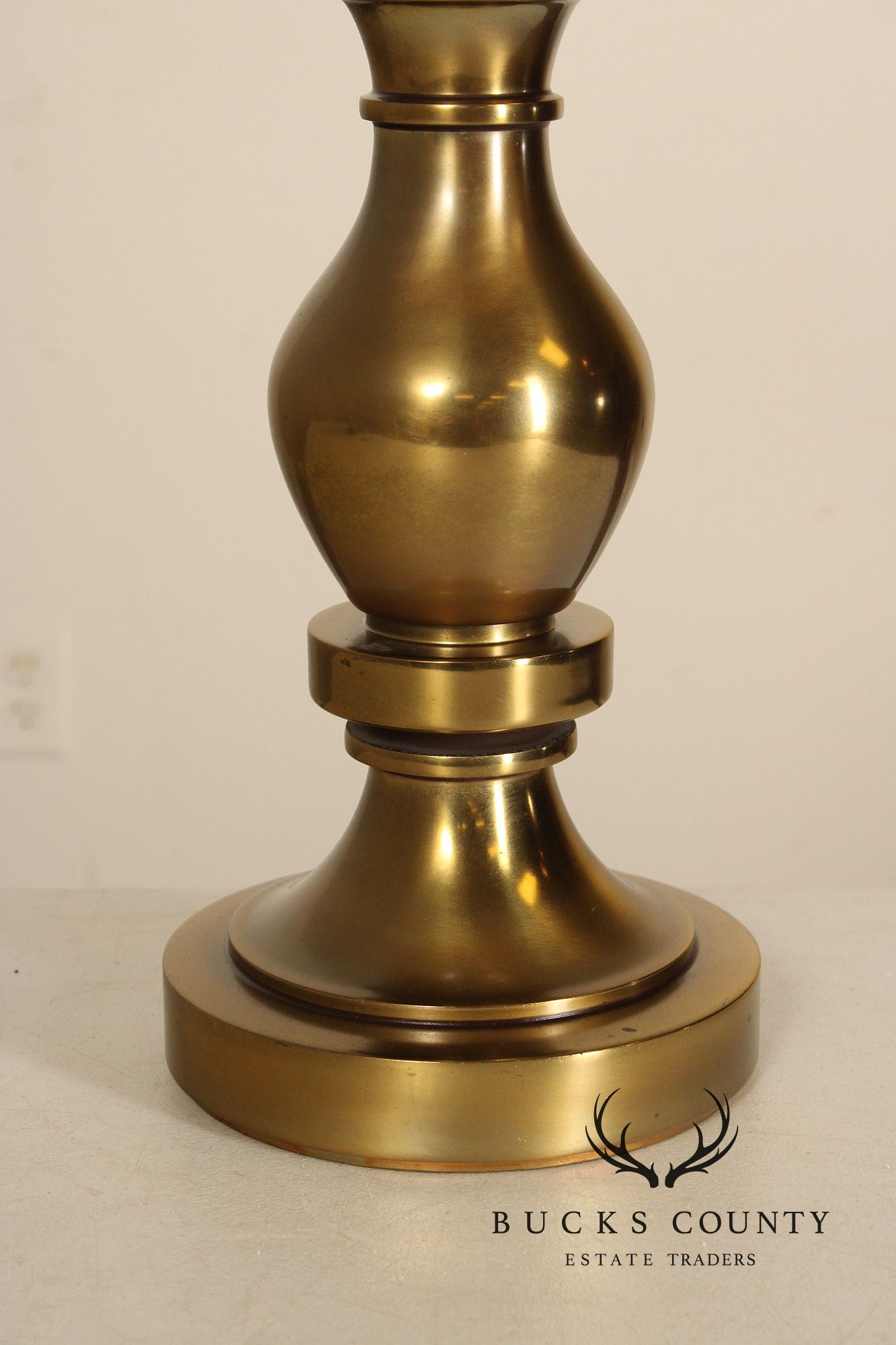 Vintage Stiffel Pair of Brass Baluster Table Lamps