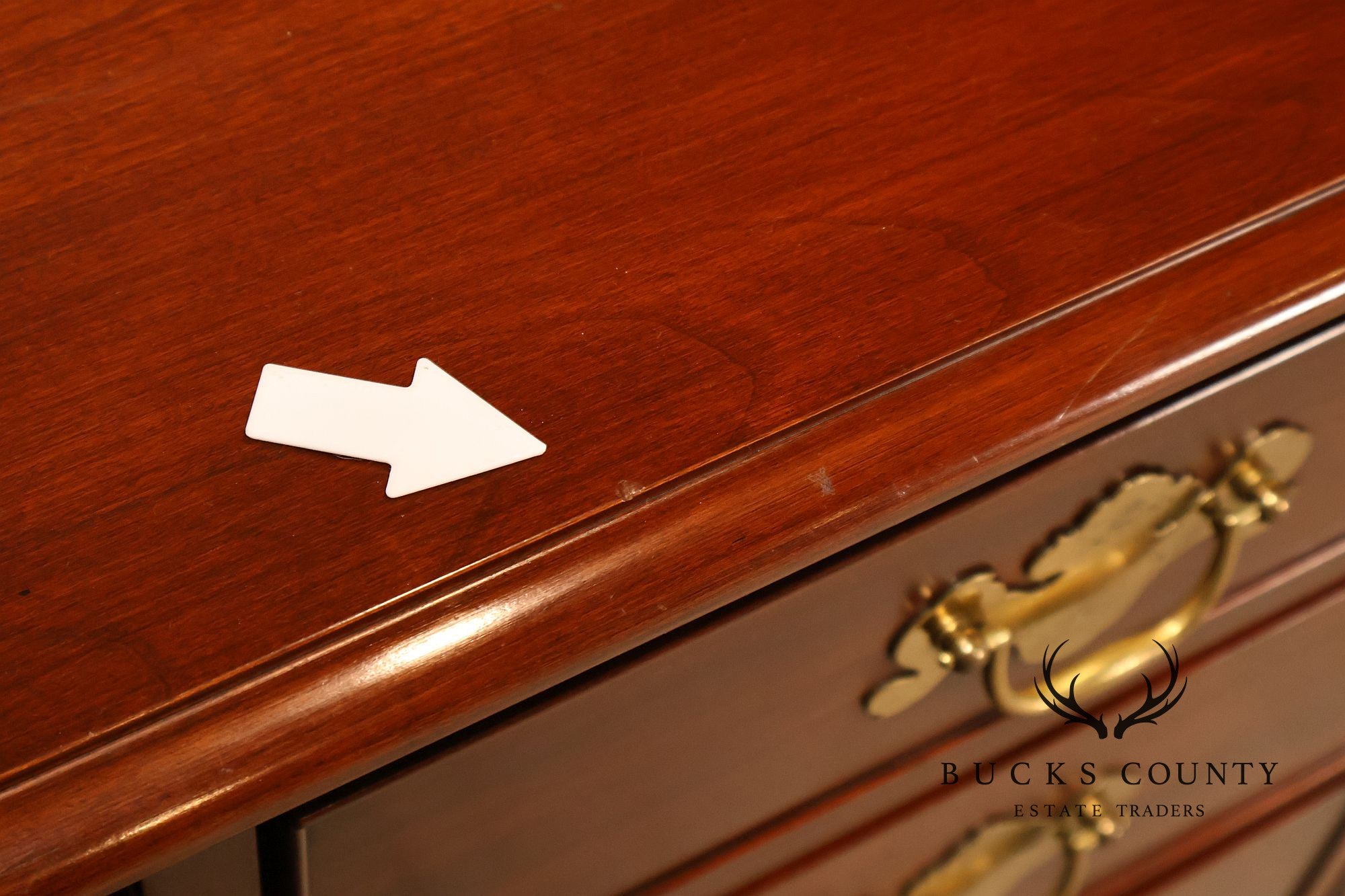 Henkel Harris Chippendale Style Cherry Double Dresser