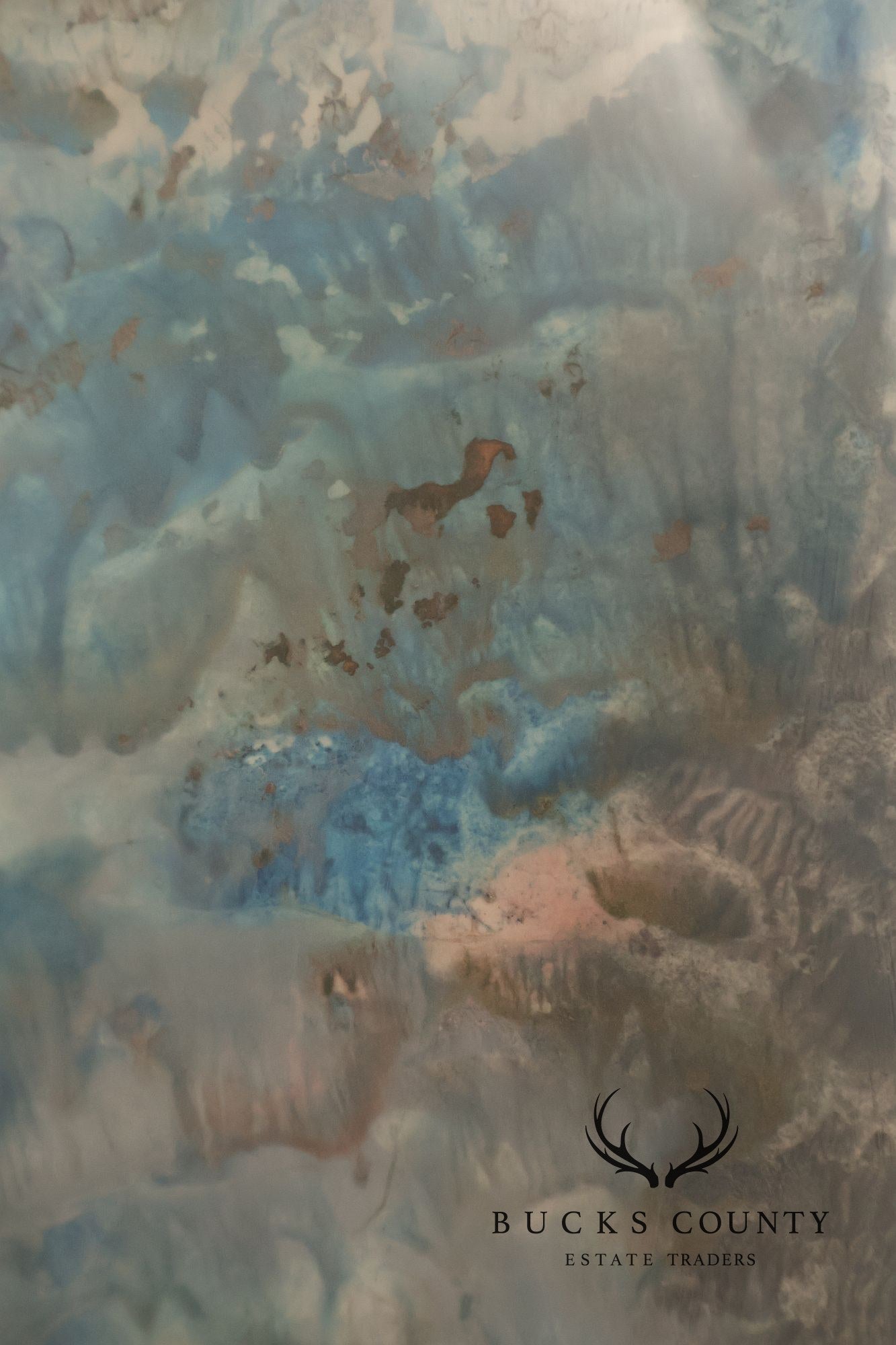 Suzanne S. Marinell Melted Wax Painting, Aurora Borealis