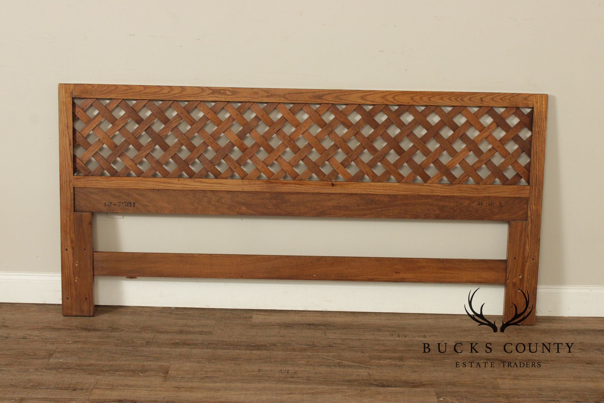 Henredon Artefacts Oak Lattice King Size Headboard