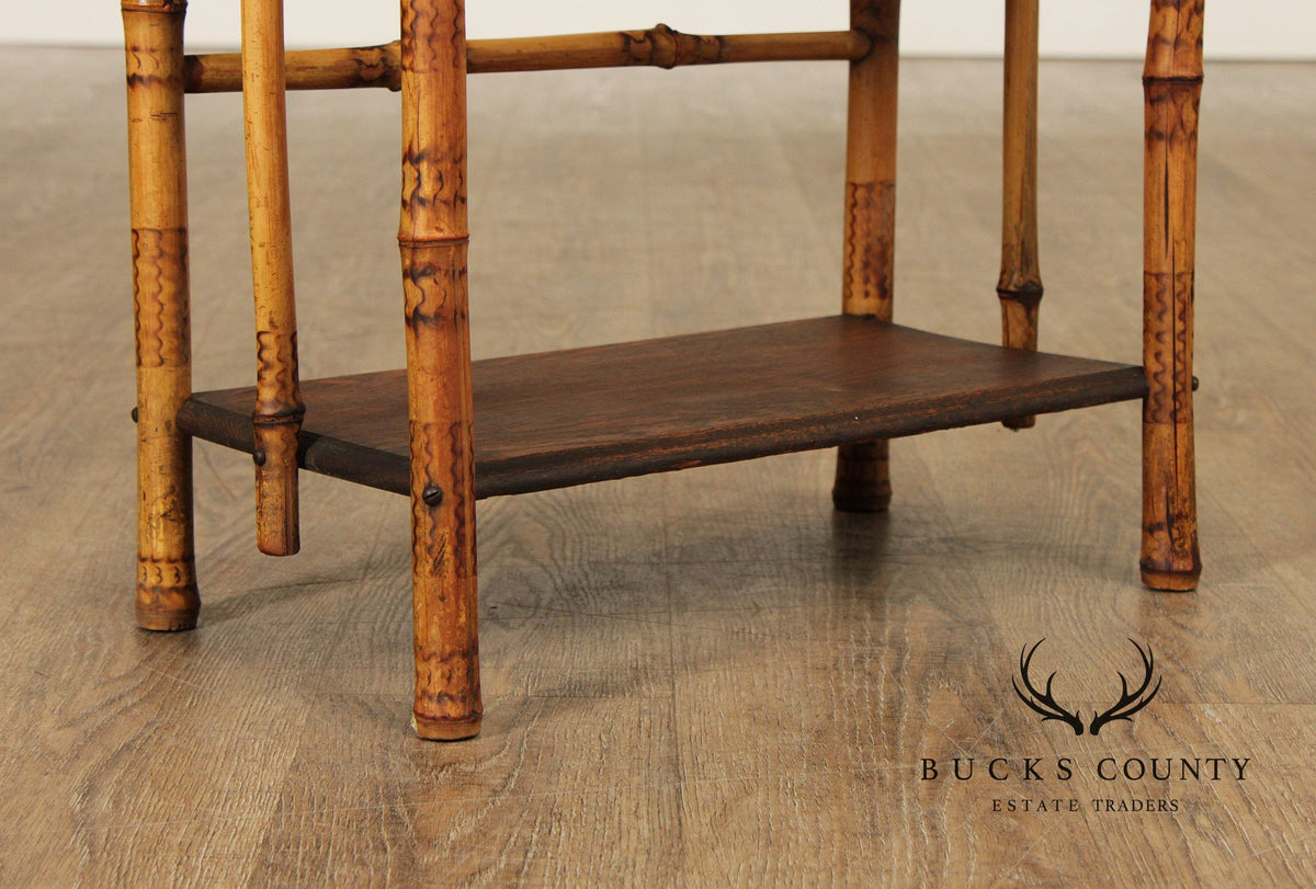 Antique Aesthetic Movement Bamboo Etagere