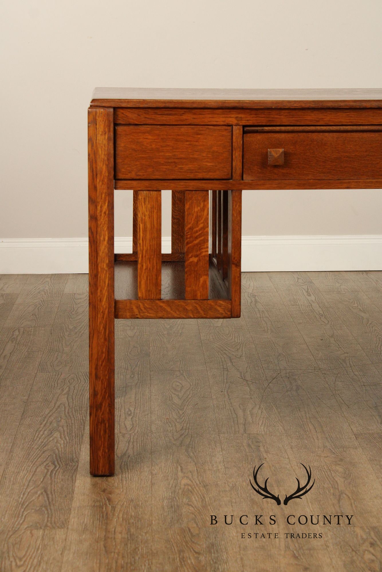 Antique Mission Oak Writing Desk