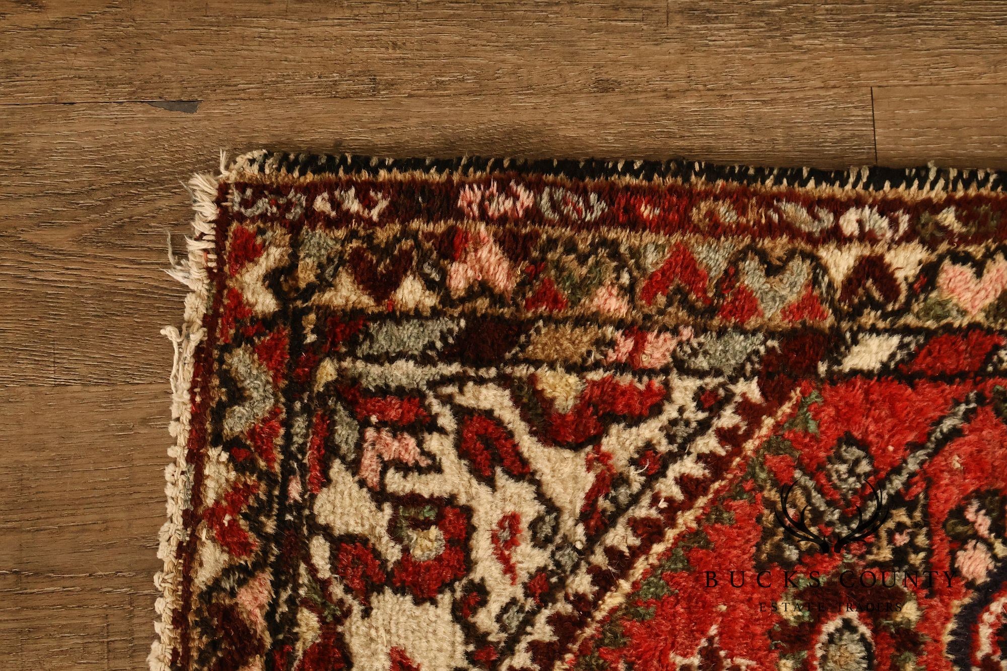 Hamedan Vintage Hand Woven Wool Area Rug