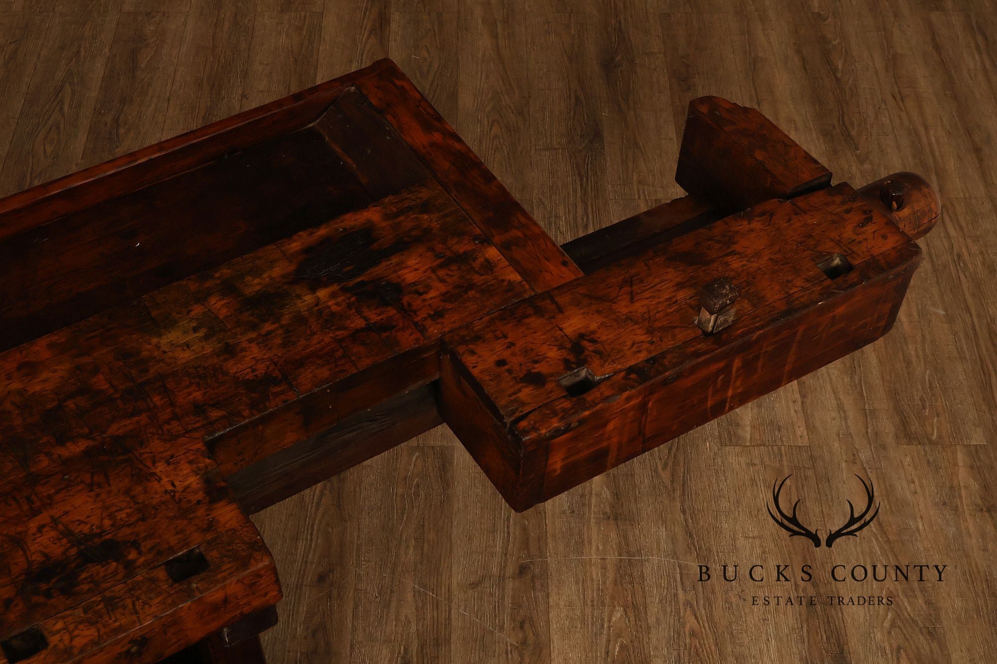 Antique Solid Wood Carpenter’s Workbench