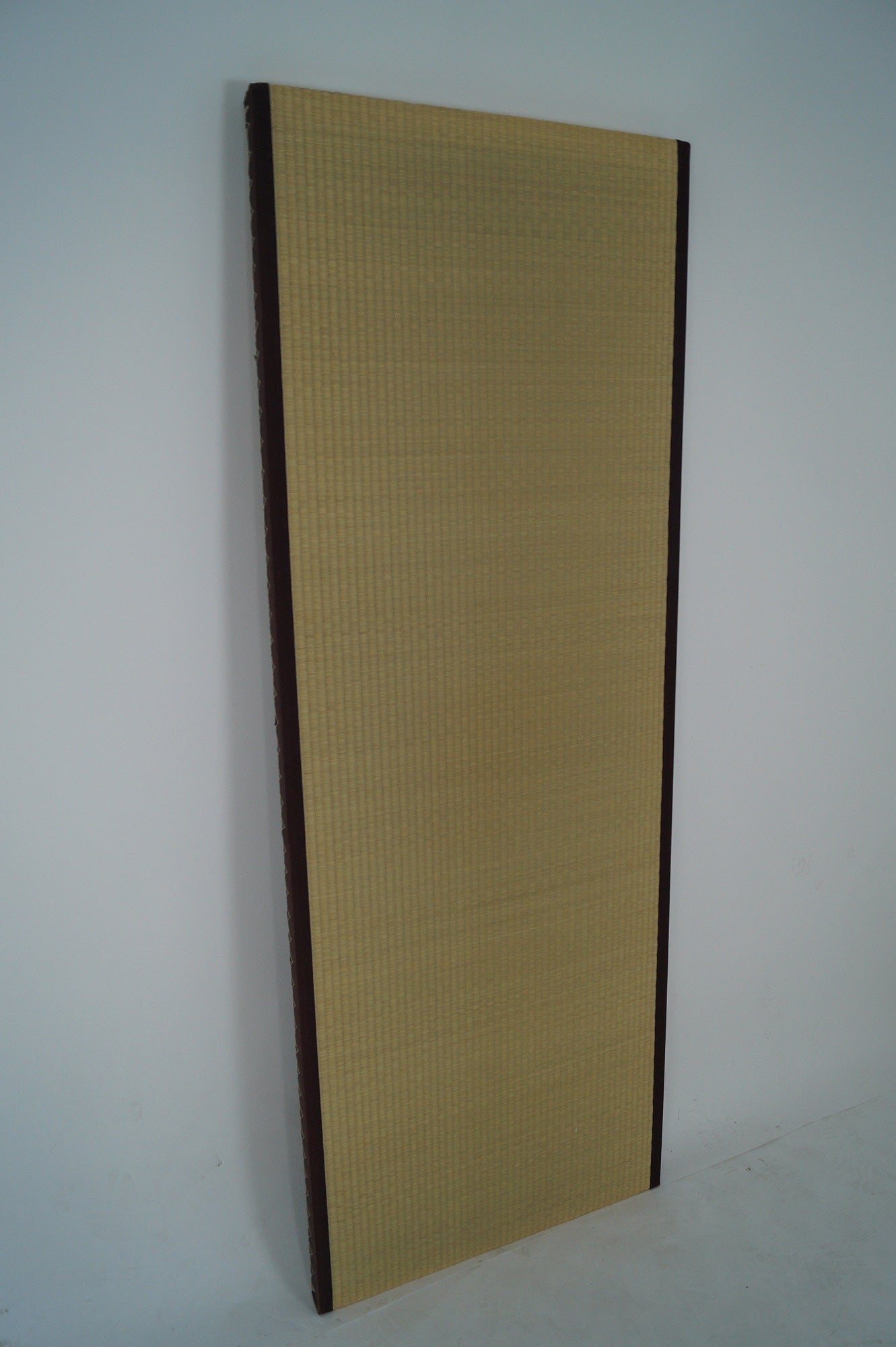 Modern Pair of Tall Japanese Sea Grass Wall Panels Screens