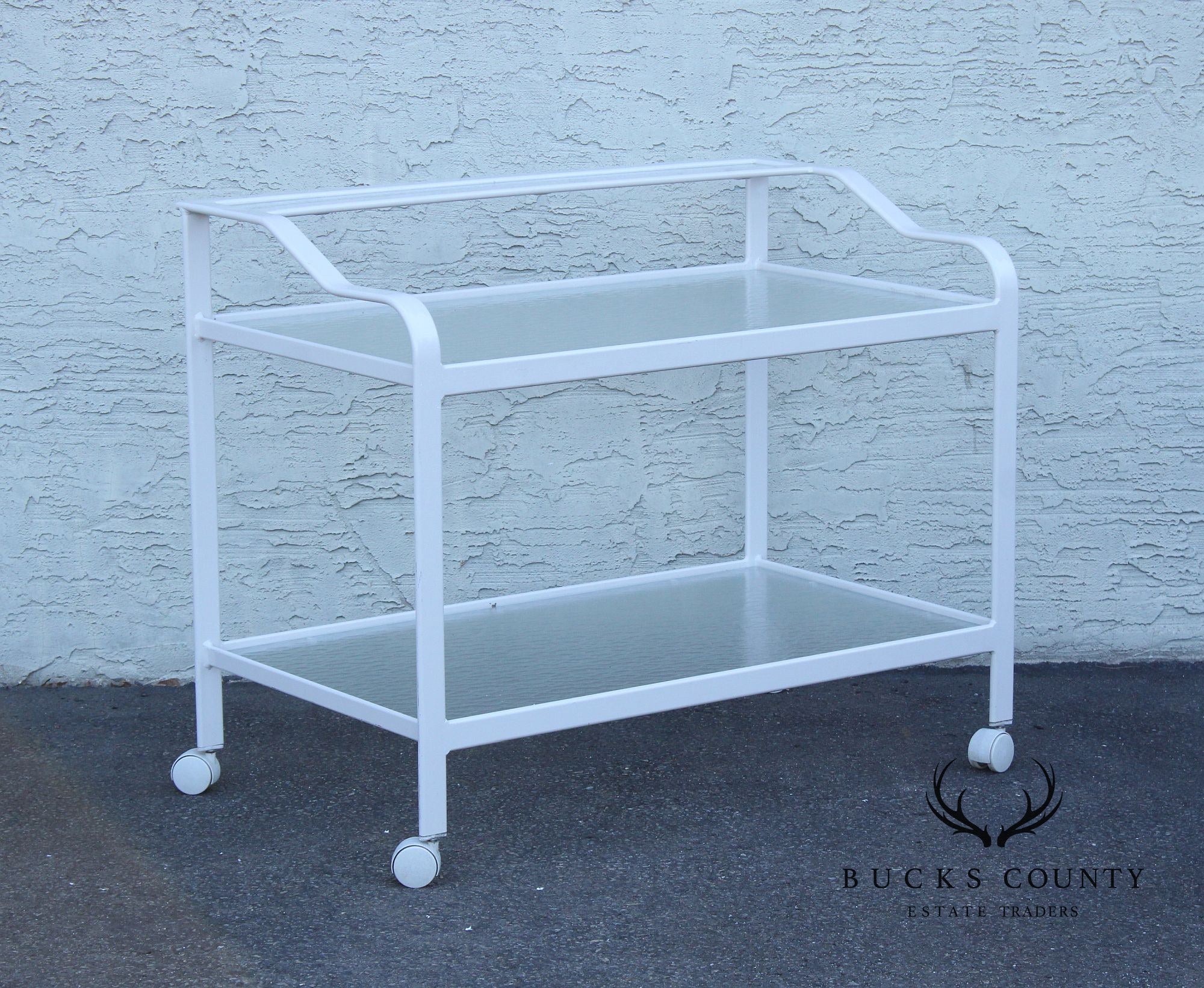 Post Modern Two-Tier Patio Serving Bar Cart