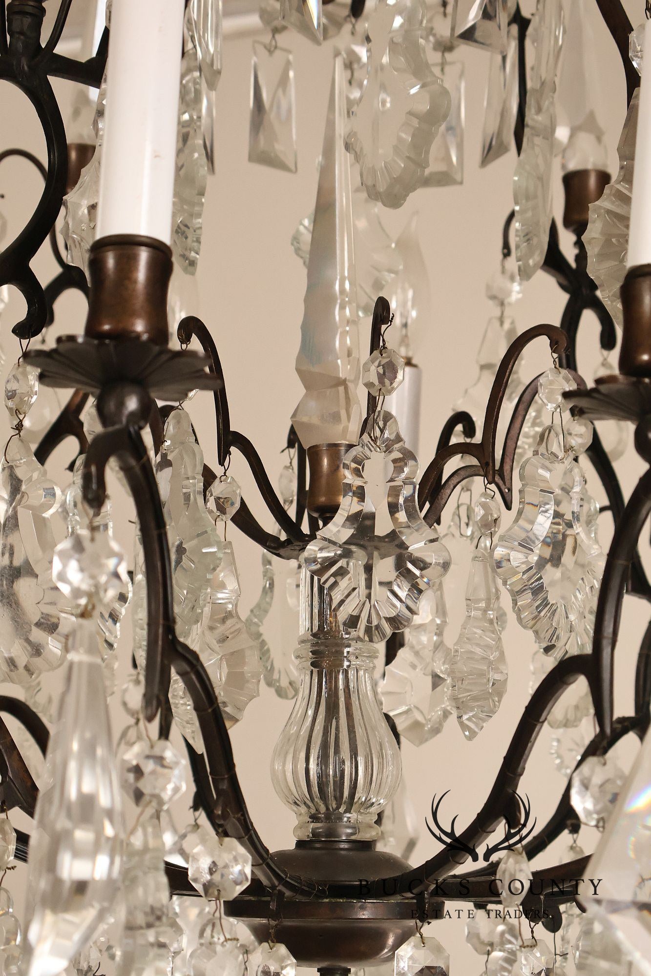 Versailles Style Crystal And Bronze Chandelier