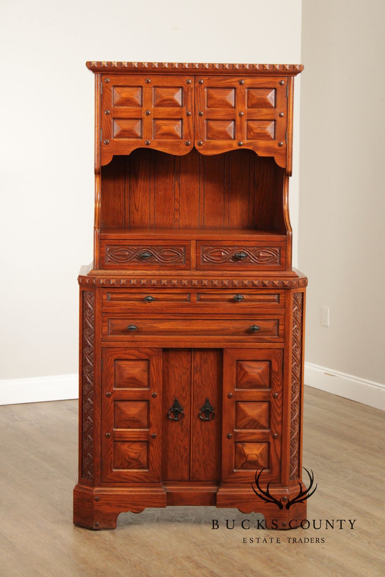 Romweber Viking Oak Buffet Cabinet
