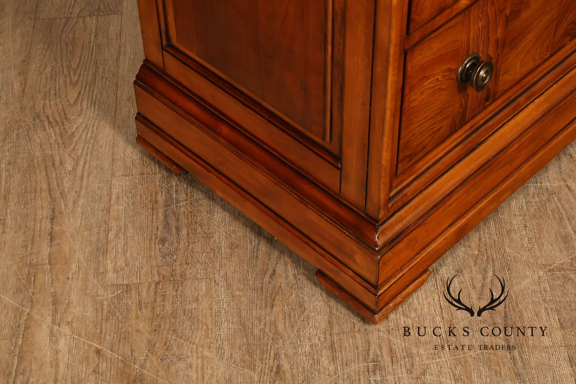 Ethan Allen 'Townhouse' Burlwood Double Dresser