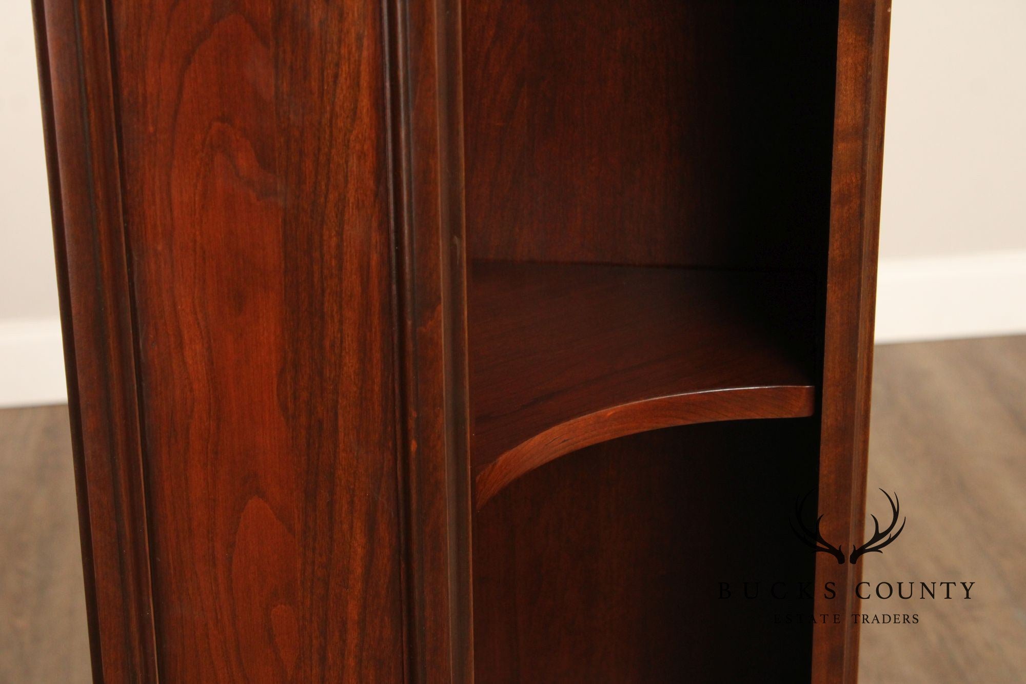 Harden Traditional Pair of Cherry Corner Bookcases