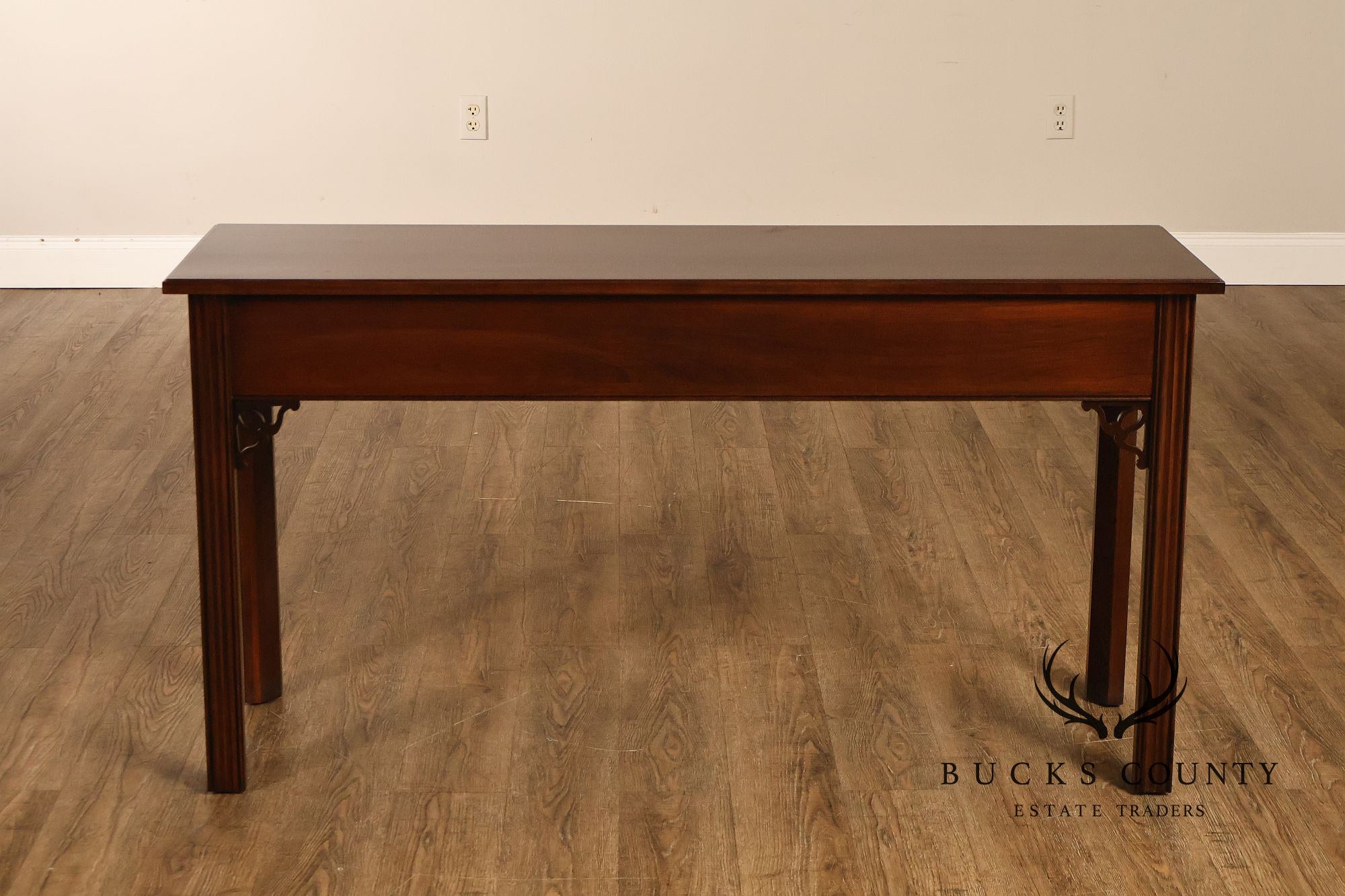 Ethan Allen Chippendale Style Georgian Court Cherry Sofa Table