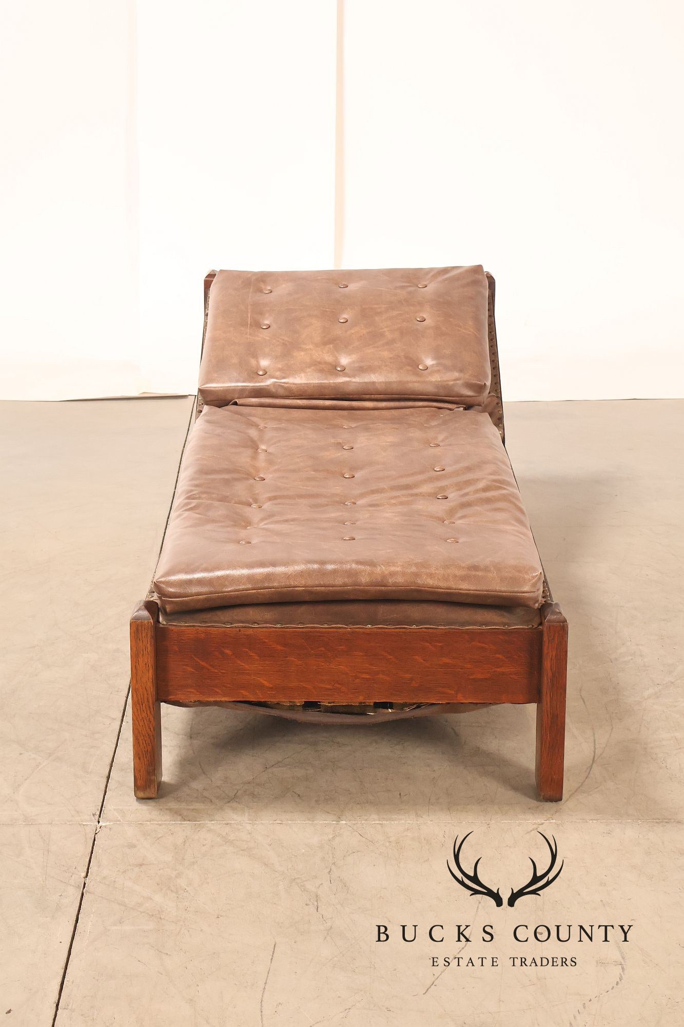 J.M. Young No. 295 Mission Style Oak Daybed
