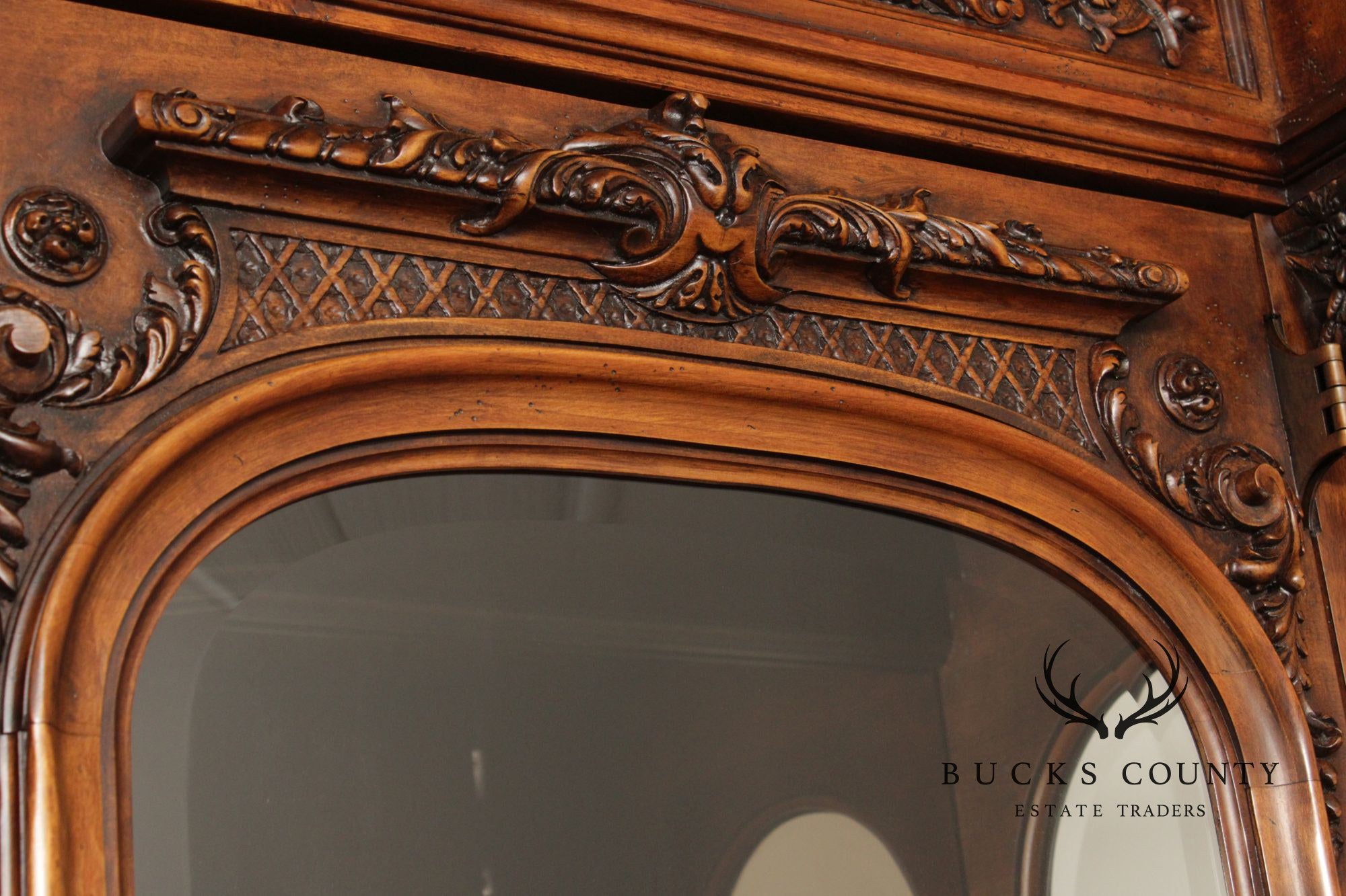 Henredon Monumental French Style Lighted Display Cabinet