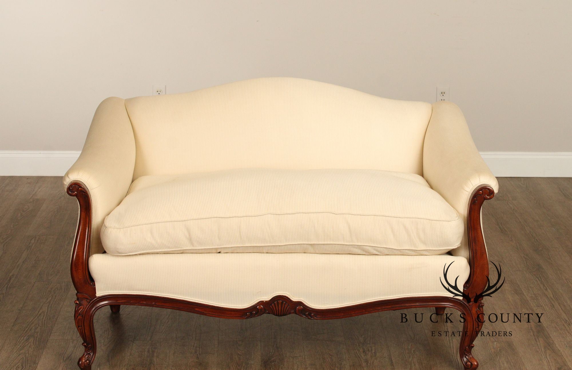 Karges French Louis XV Style Camelback Loveseat