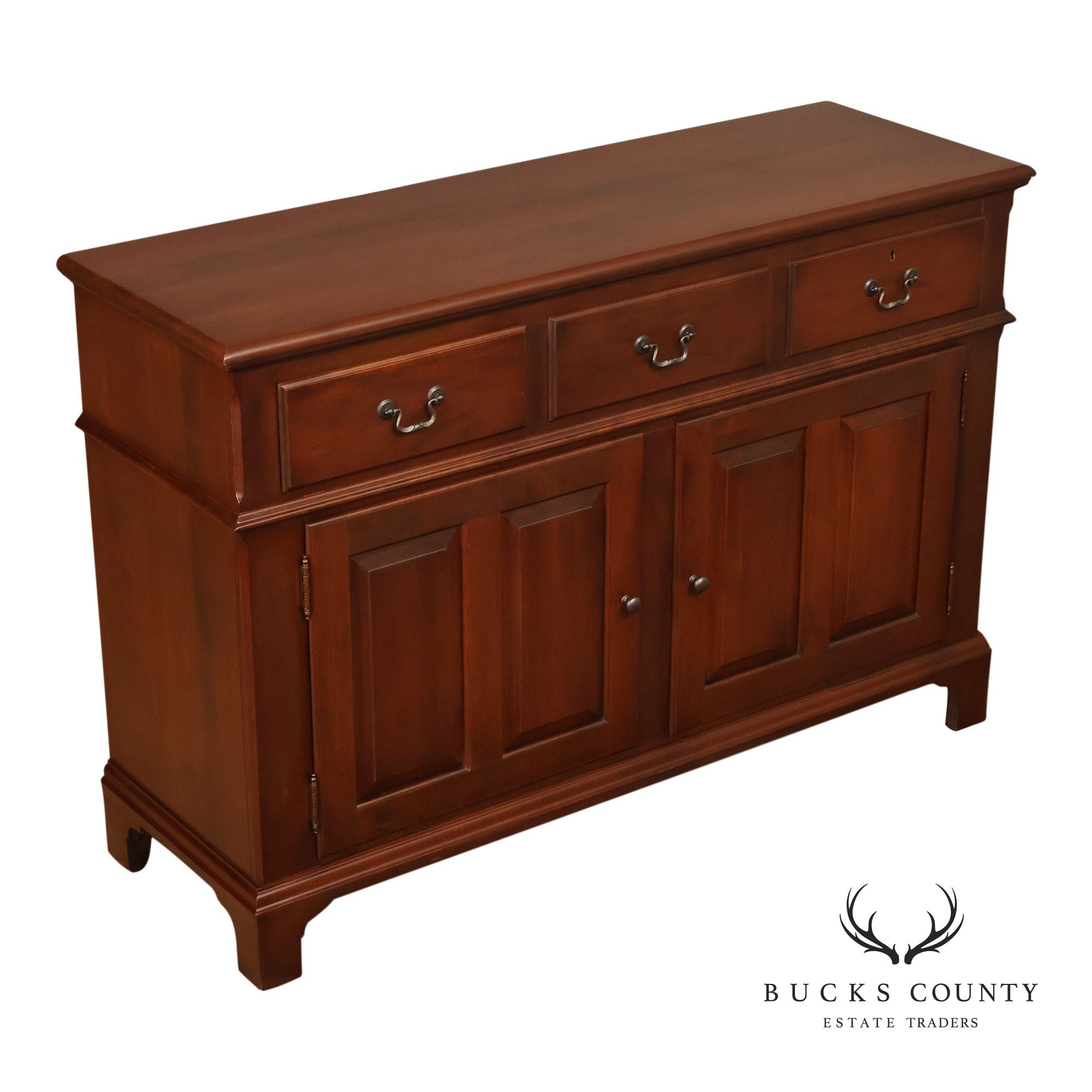 Hitchcock Colonial Style Cherry Three-Drawer Server